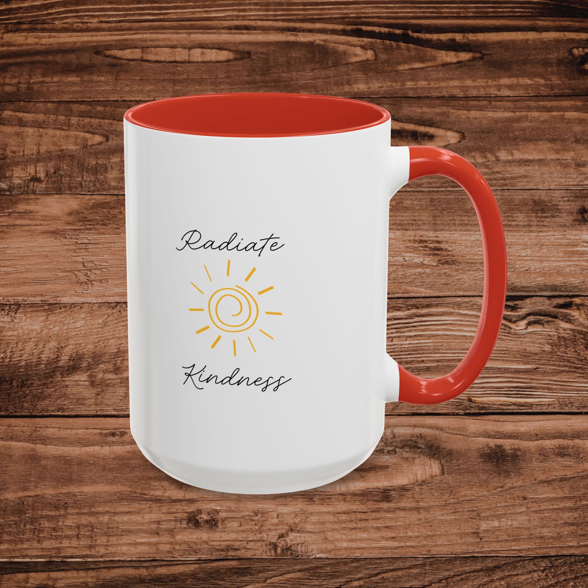 Radiate Happiness Sun Accent Coffee Mug