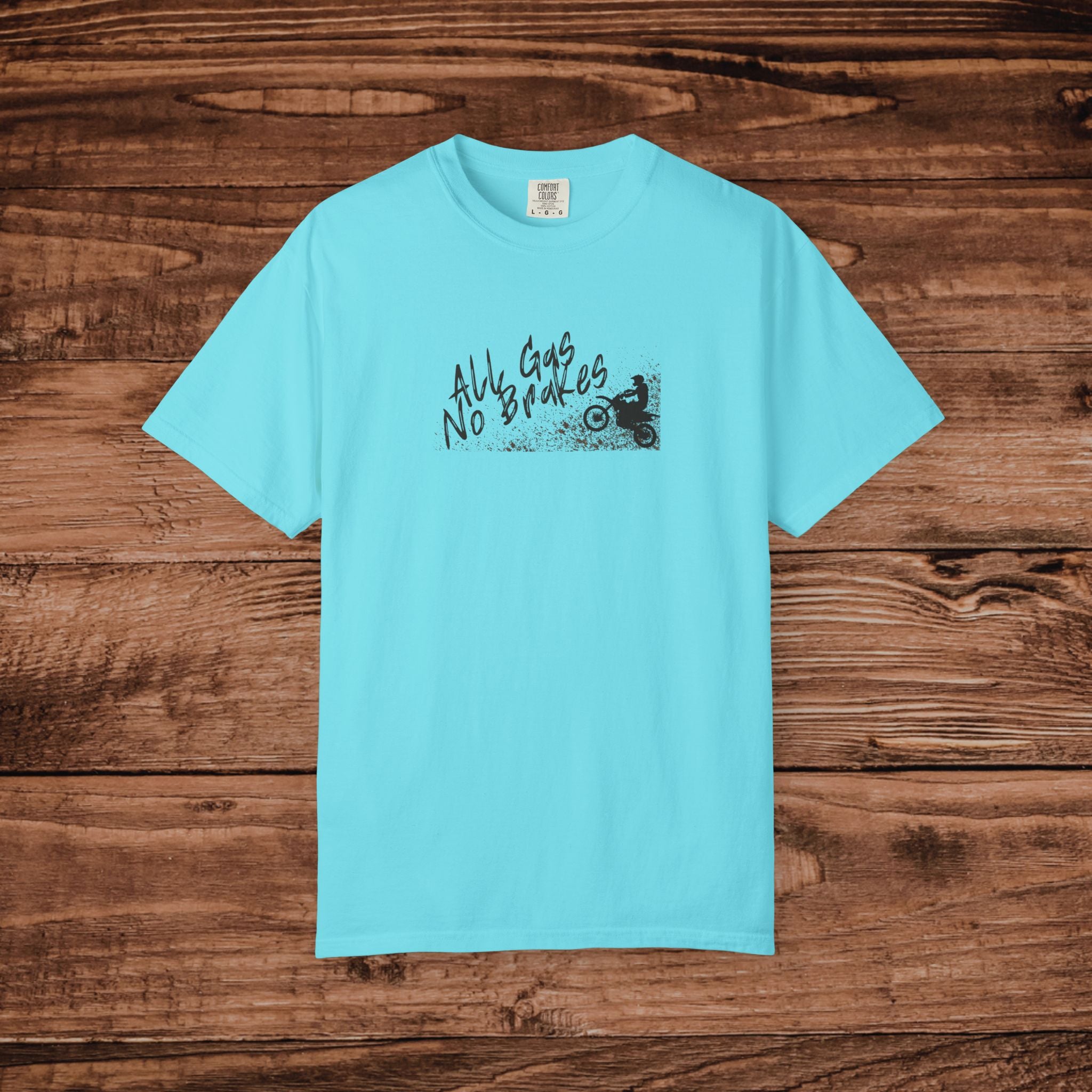 All Gas No Brakes T-Shirt, Dirt Bike Graphic Tee, Motocross Racing Shirt, Gift for Dirt Biker, Retro MX Racing Graphic Shirt