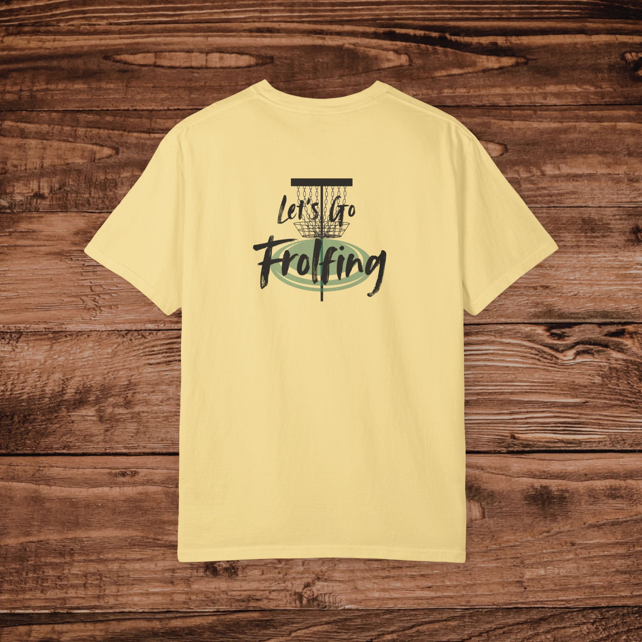 Frolfing Frisbee Golf T-Shirt, Dual Graphic Disc Golf Graphic Tee, Lets Go Frolfing, Frolf Gift, Disc Golfer Apparel, Outdoor Sports