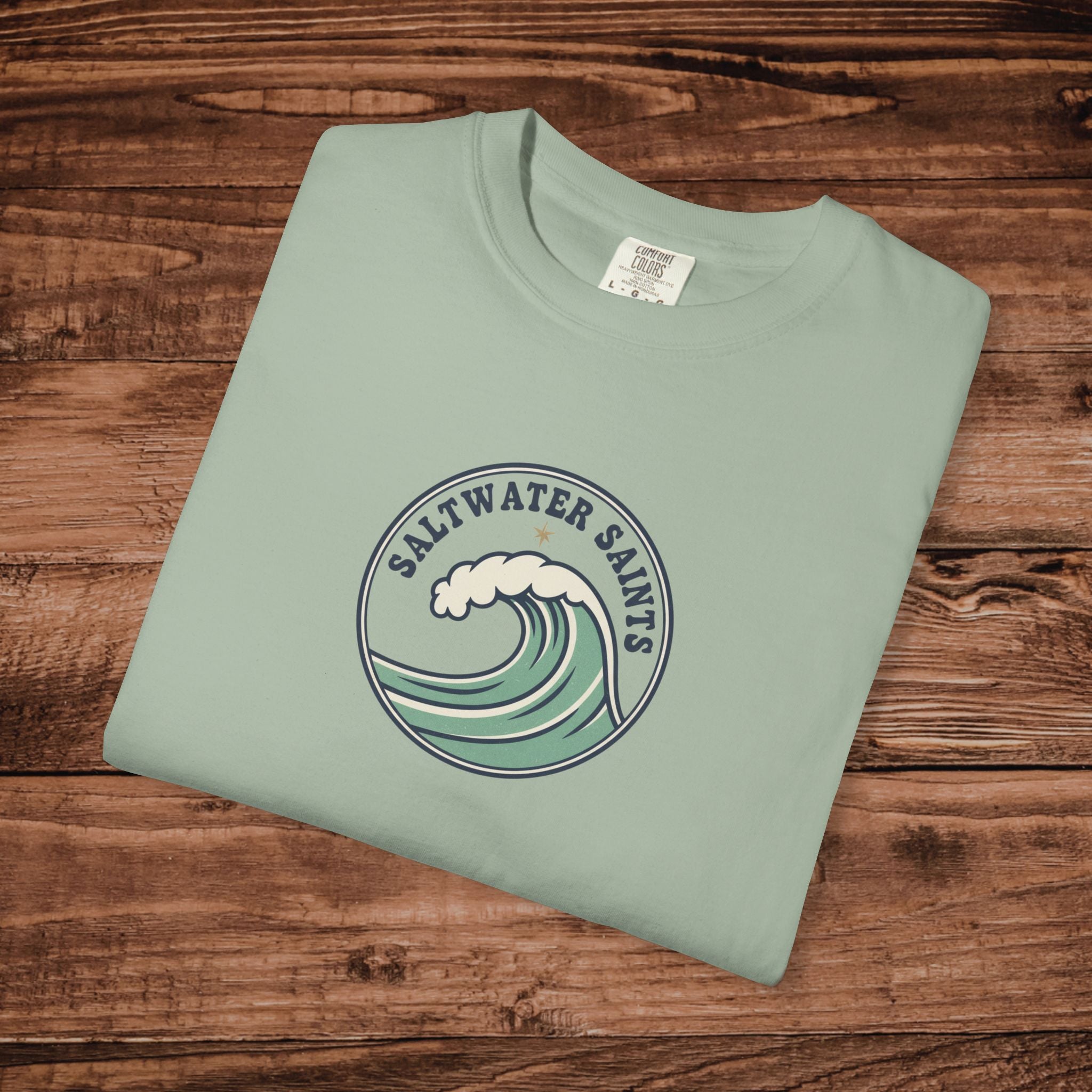 Saltwater Salts Wave Logo T-Shirt | Surf Ocean Graphic Tee