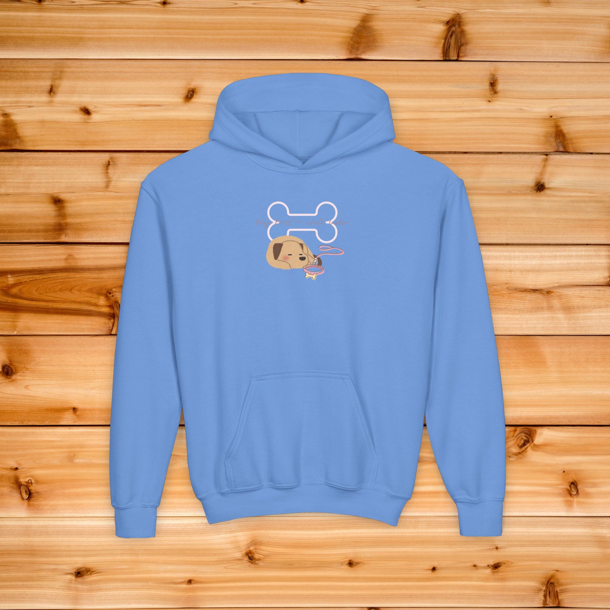 Girls Dog Nap Time Hoodie | Cute Dog, Pastel Kids Sweatshirt