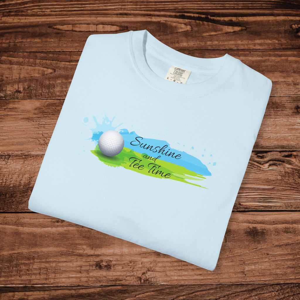 Sunshine Tee Time Golf T-shirt | Golf Summer Tee | Unisex Mens Womens | Golf Aesthetic Tshirt