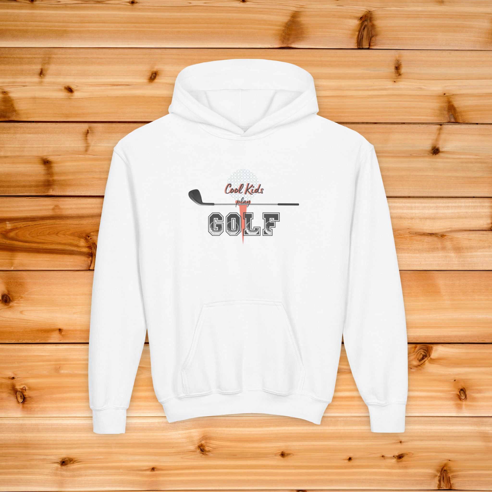 Cool Kids Play Golf Hoodie, Youth Golf Sweatshirt, Cute Junior Golfer Gift, Aesthetic Kids Sportswear, Golf Club Graphic