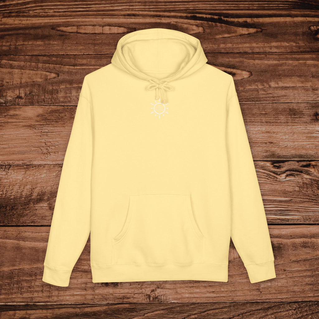 Embroidered Hello Sunshine Hoodie, Aesthetic Sun Sweatshirt, Premium Pullover, Minimalist Sunshine Gift, Oversized Unisex Hoodie