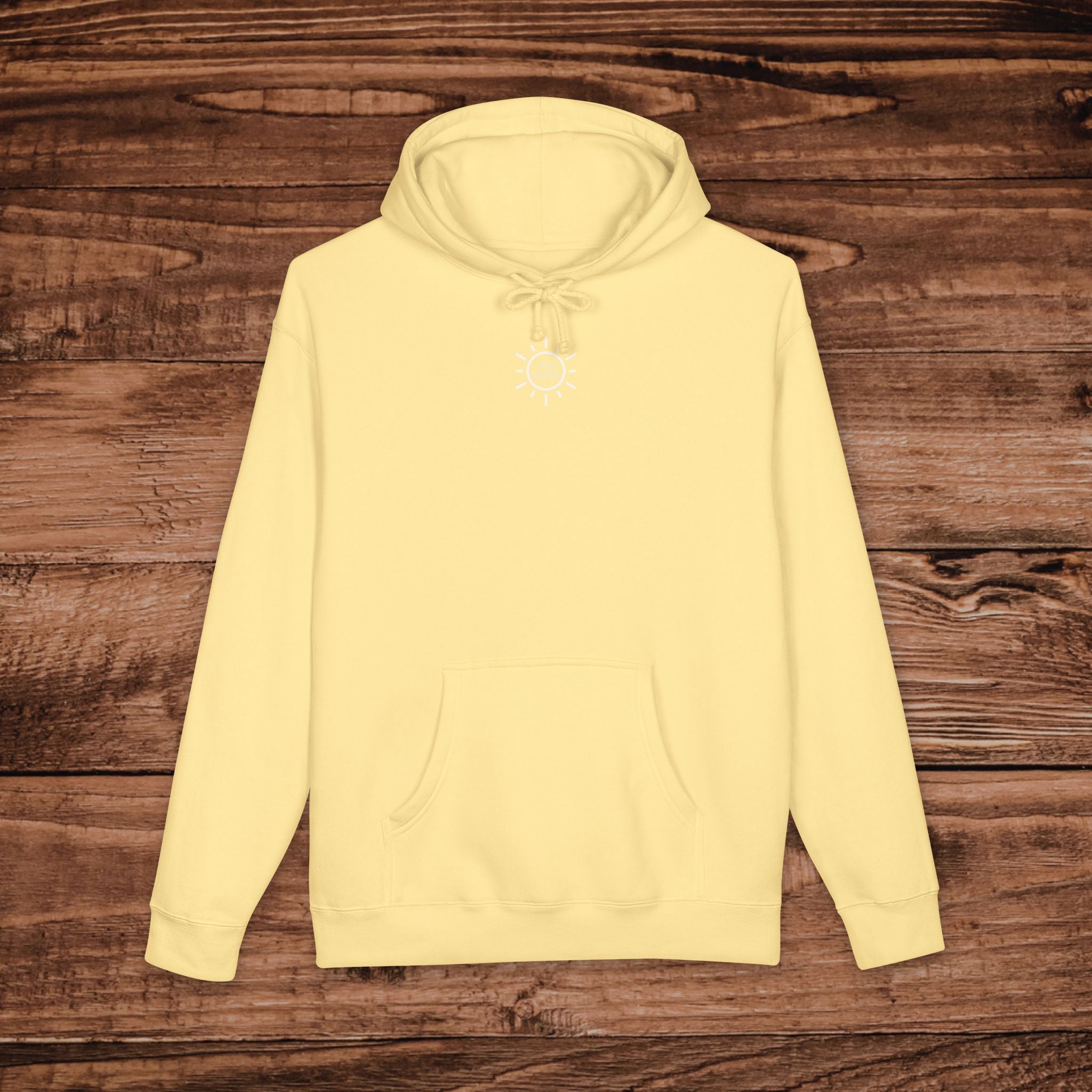 Embroidered Hello Sunshine Hoodie, Aesthetic Sun Sweatshirt, Premium Pullover, Minimalist Sunshine Gift, Oversized Unisex Hoodie