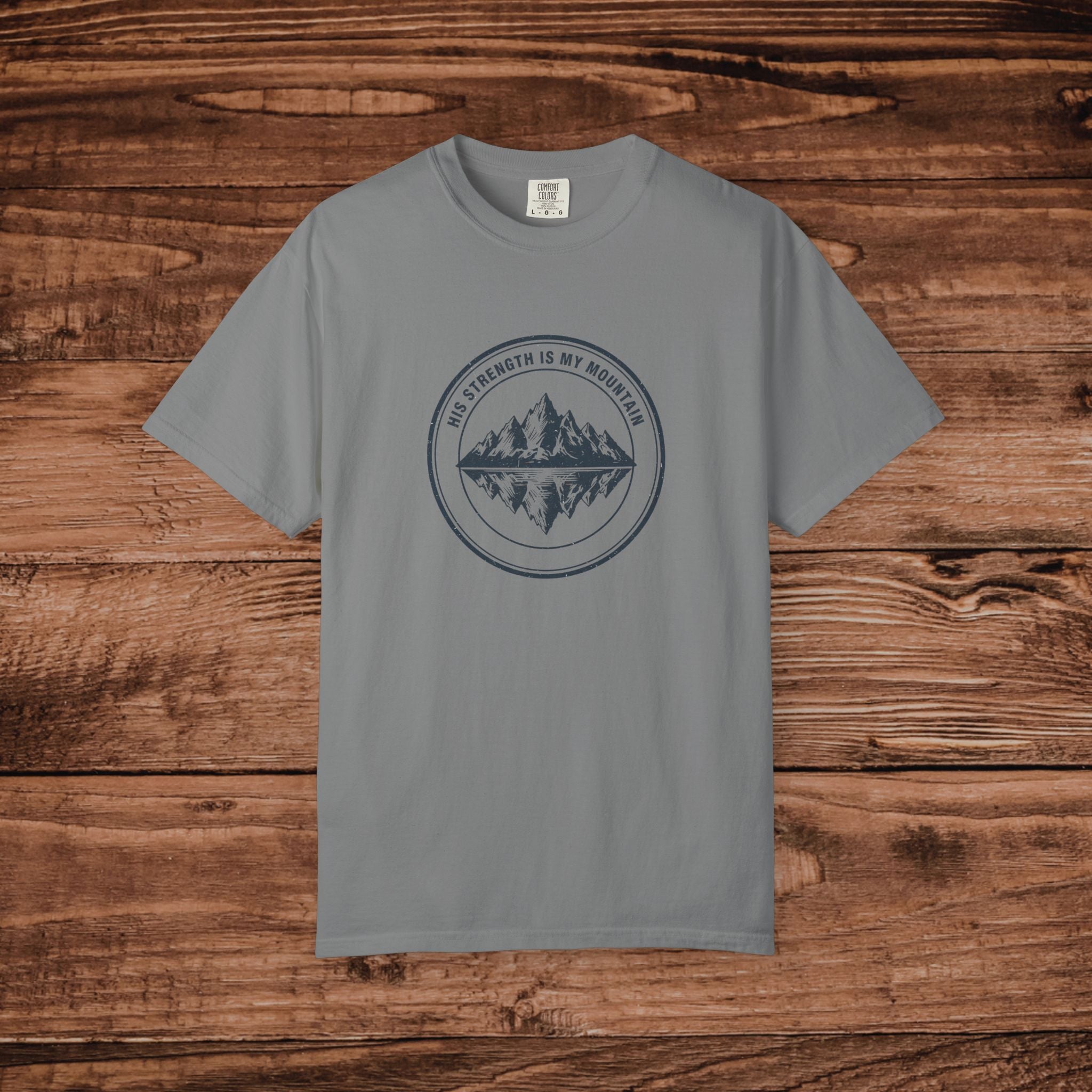 Mountain Reflection emblem T-Shirt Wilderness outdoor nature tee