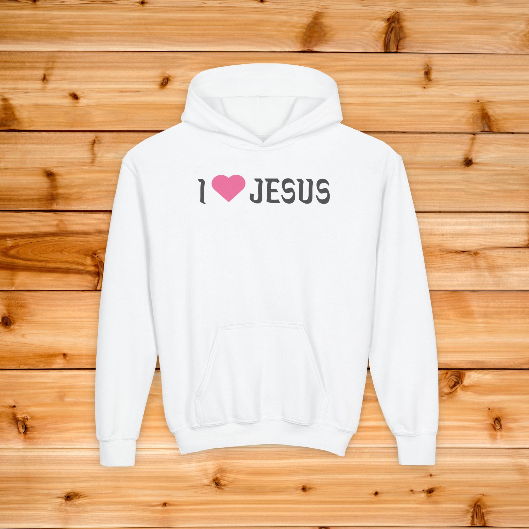 Kids I Heart Jesus Hoodie, Youth Christian Sweatshirt, Kids Aesthetic Faith Hoodie, Cute Religious Childrens Apparel, Sunday School Gift