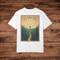 The Journey Home faith graphic tee T-Shirt | Inspirational Christian design