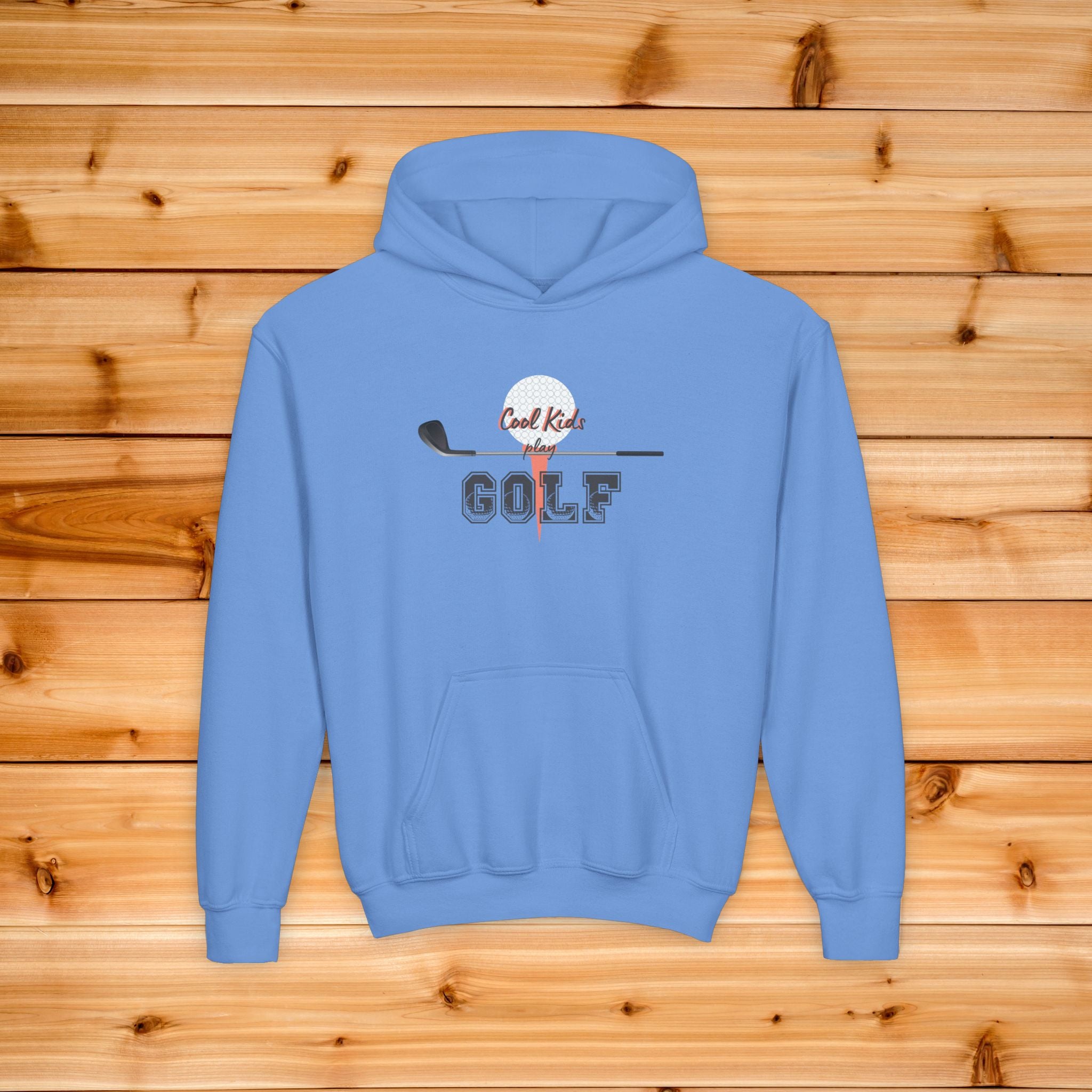Cool Kids Play Golf Hoodie, Youth Golf Sweatshirt, Cute Junior Golfer Gift, Aesthetic Kids Sportswear, Golf Club Graphic
