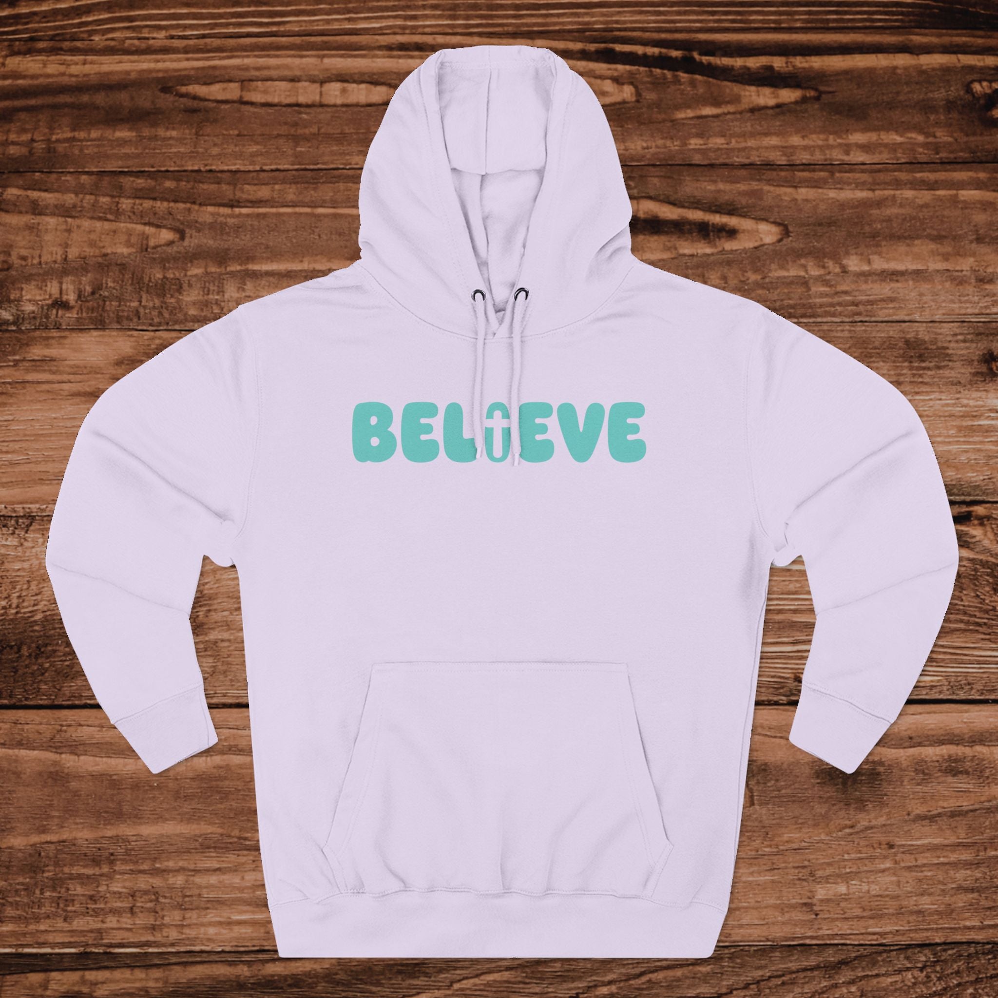 Believe word art Hoodie Inspirational sweatshirt