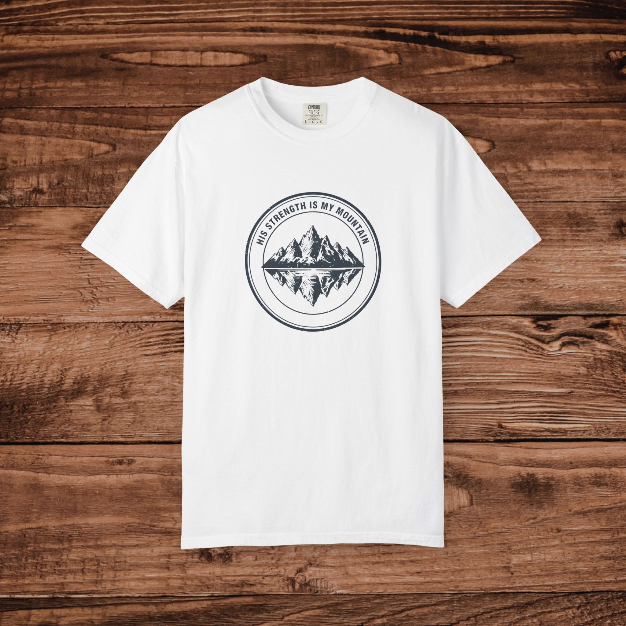 Mountain Reflection emblem T-Shirt Wilderness outdoor nature tee