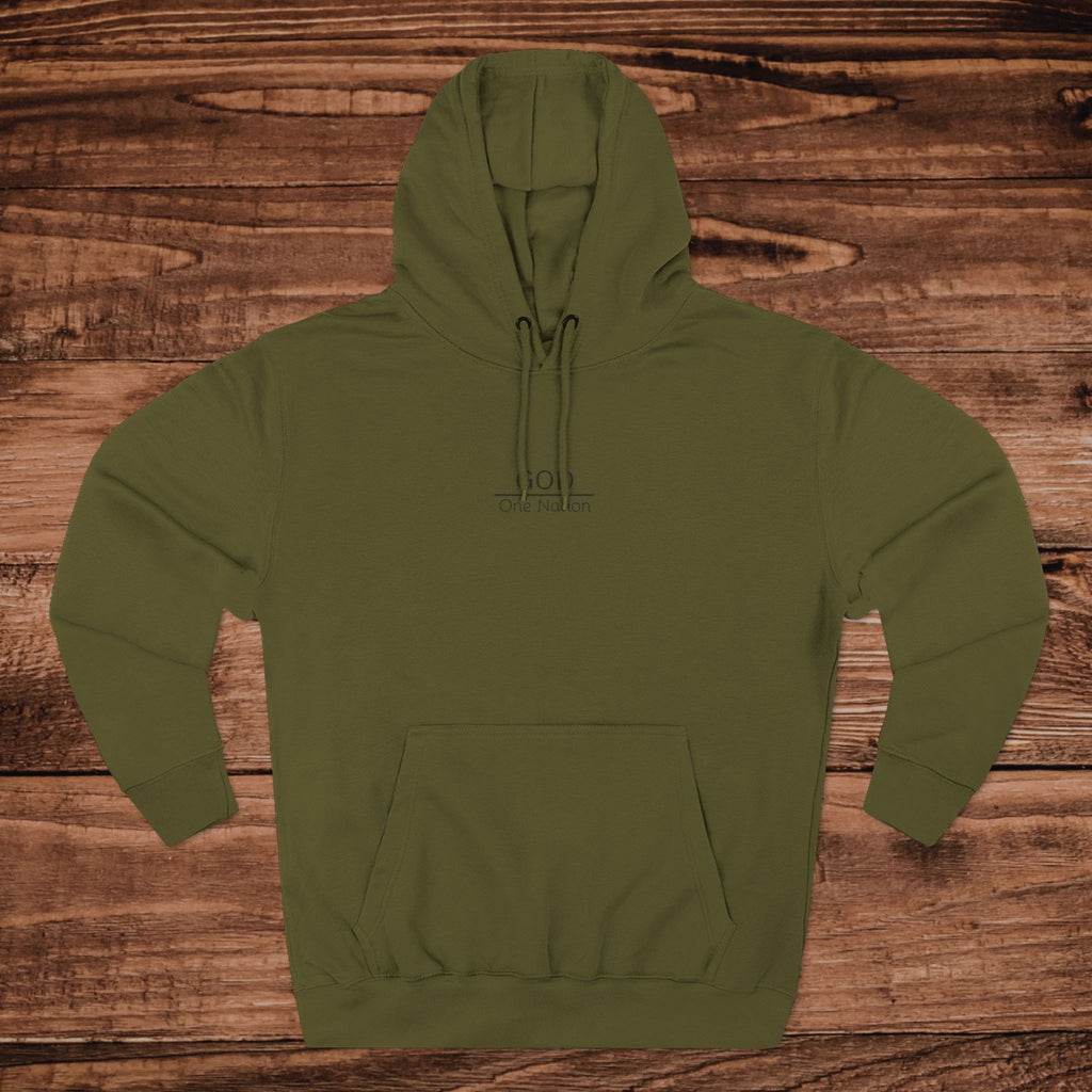 One Nation Under GOD Embroidered hoodie