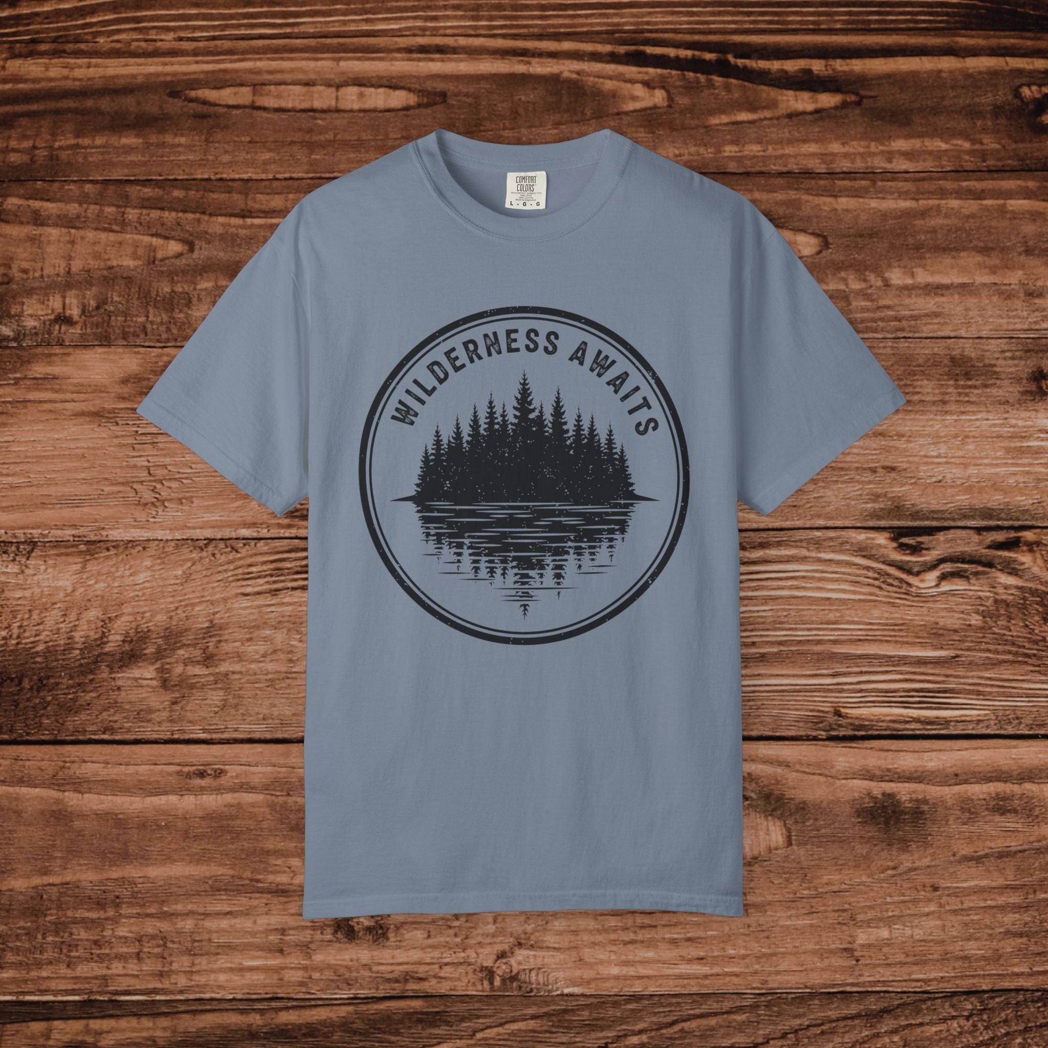 Wilderness Awaits T-Shirt | Nature Camping Outdoors