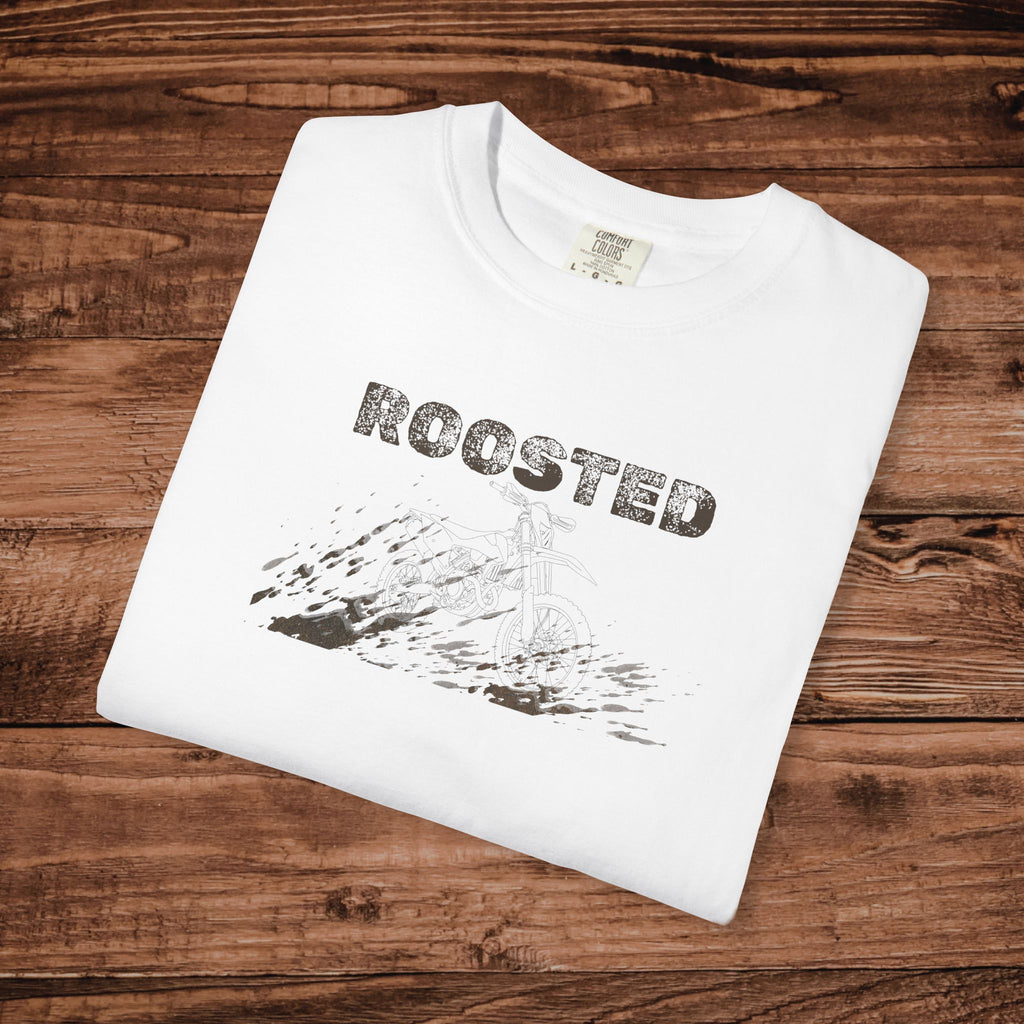 Dirt Bike T-Shirt Comfort Colors 1717, Vintage Motocross Graphic Tee, Retro Enduro Racing Shirt, Moto Life Gift, Roosted Off Road Apparel