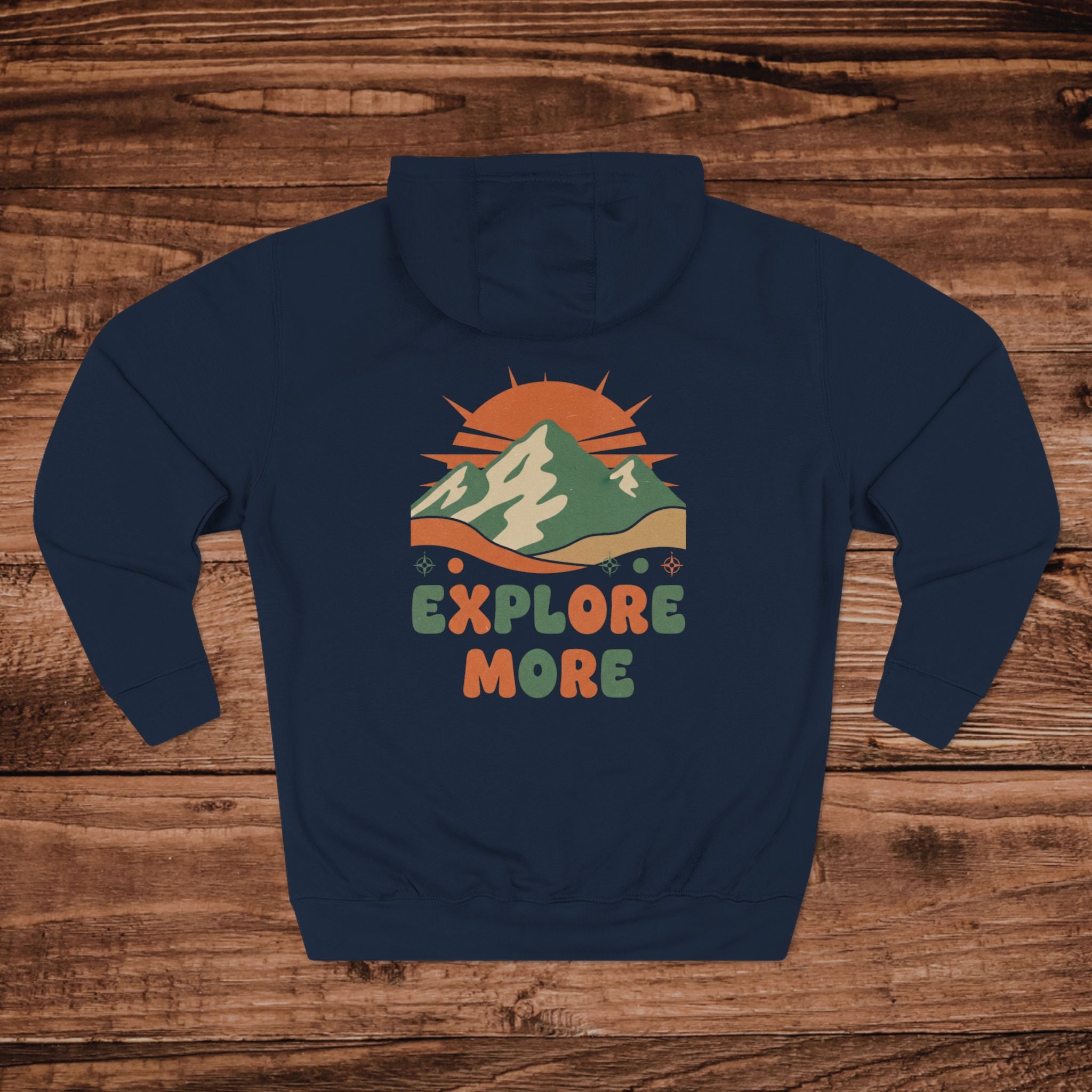 Explore More mountain design Hoodie | outdoor adventure slogan