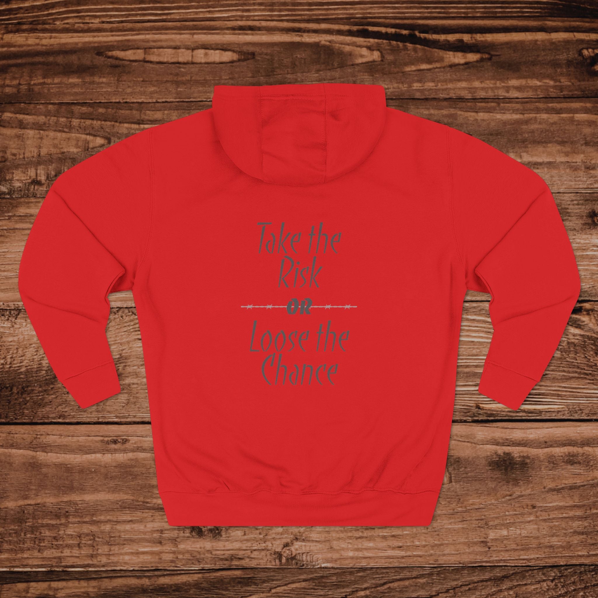 Take The Risk Or Lose The Chance Hoodie, Motivational Sweatshirt, Minimalist Hoodie, Premium Streetwear Pullover