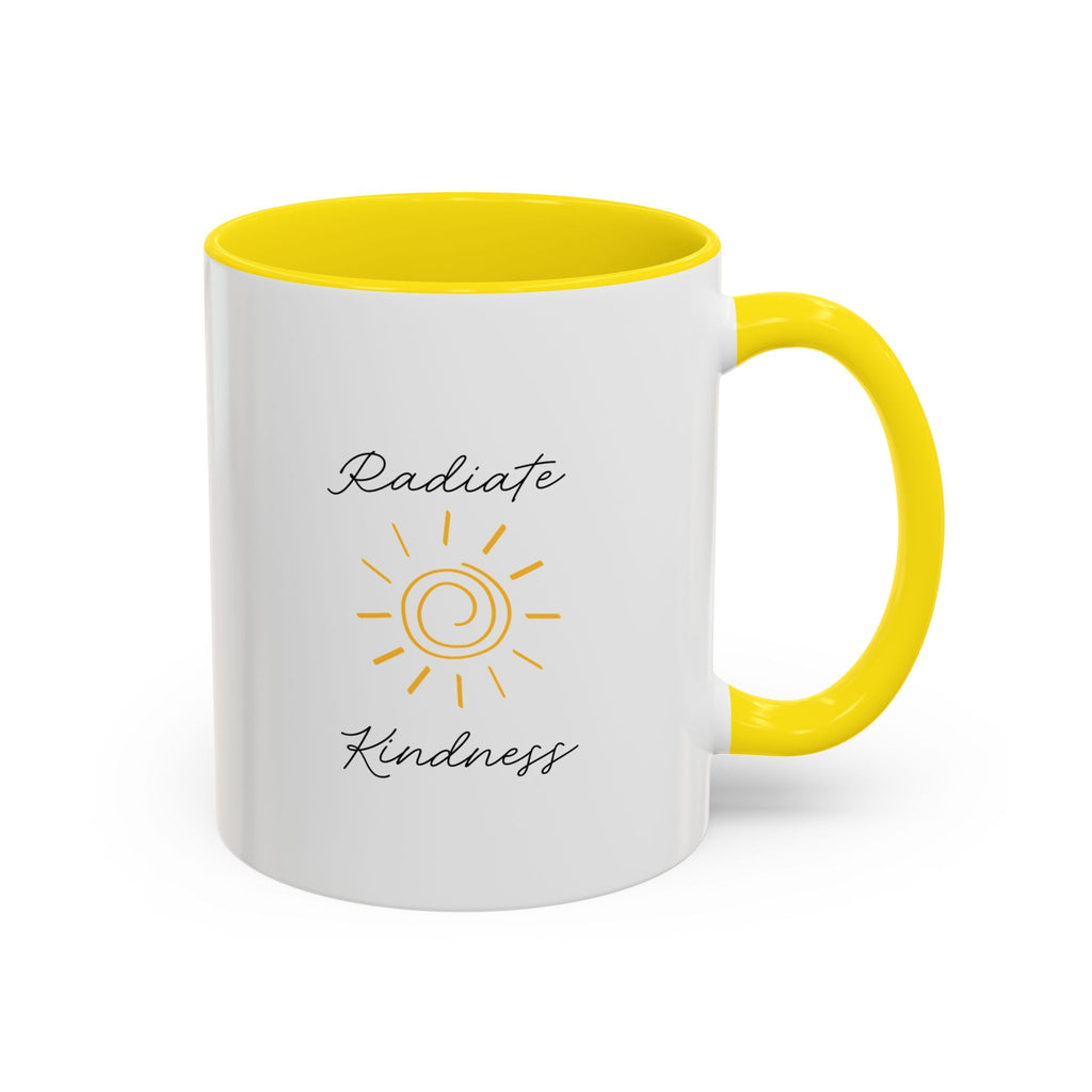 Radiate Happiness Sun Accent Coffee Mug