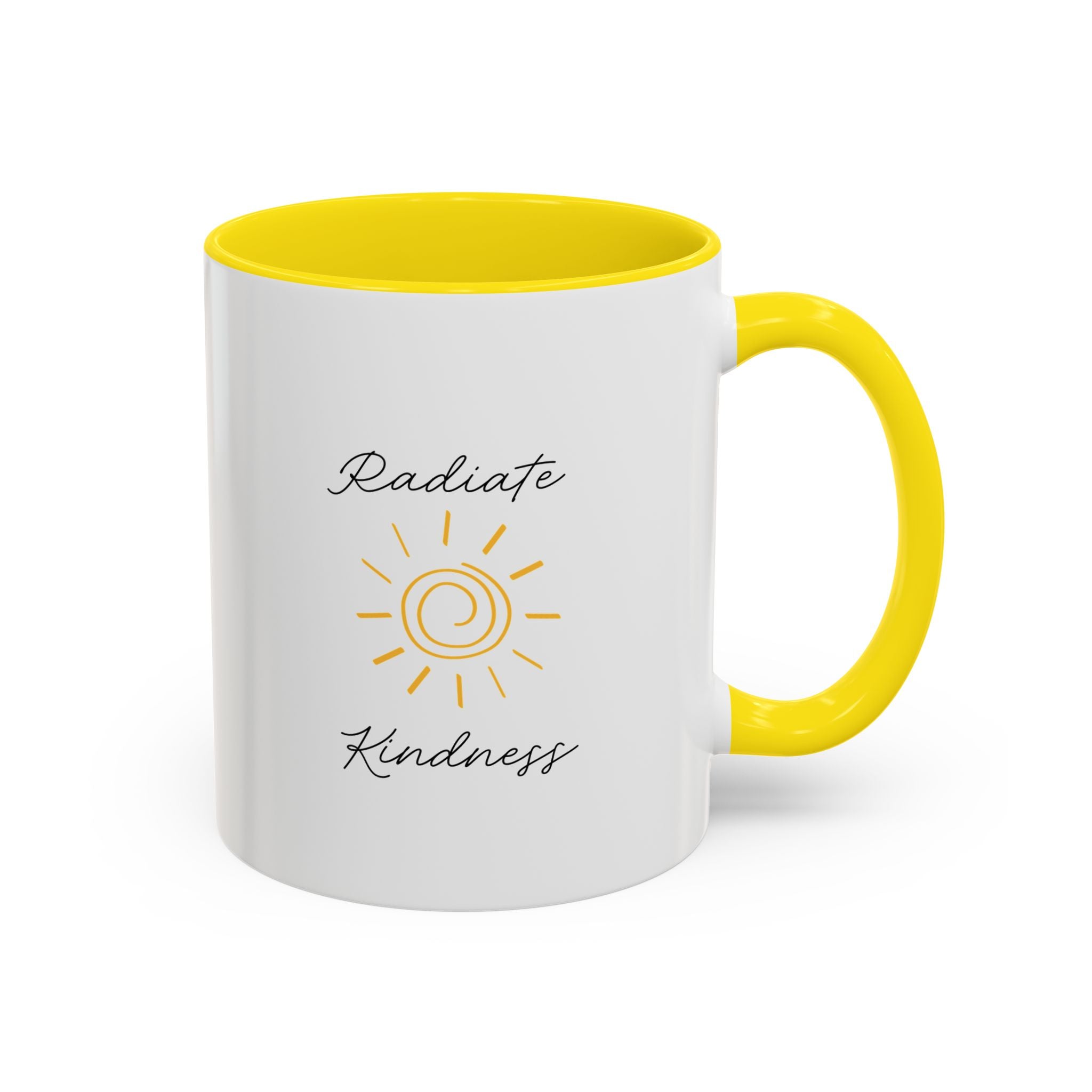 Radiate Happiness Sun Accent Coffee Mug