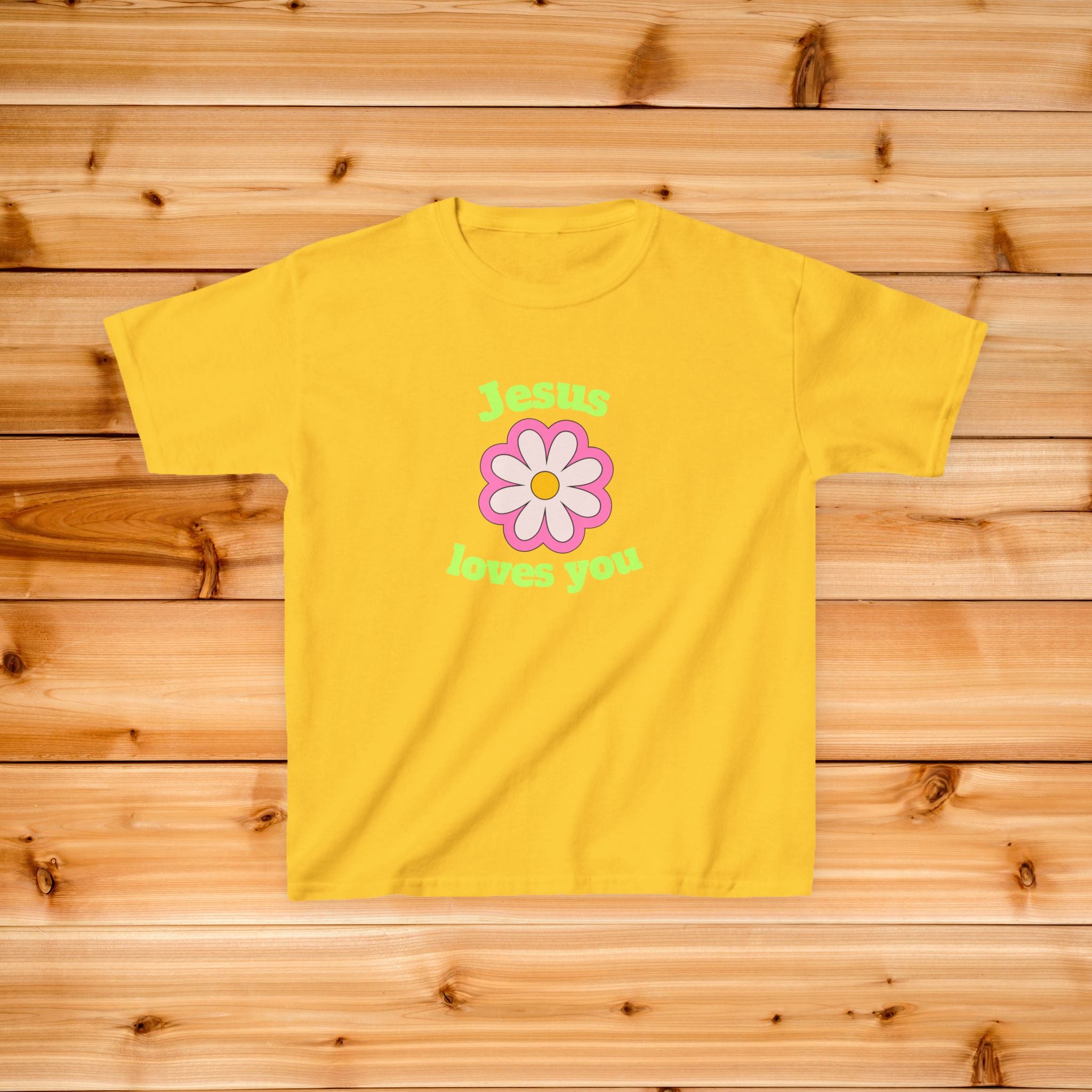 Jesus Loves You flower kids t-shirt | Christian children tee, pastel floral