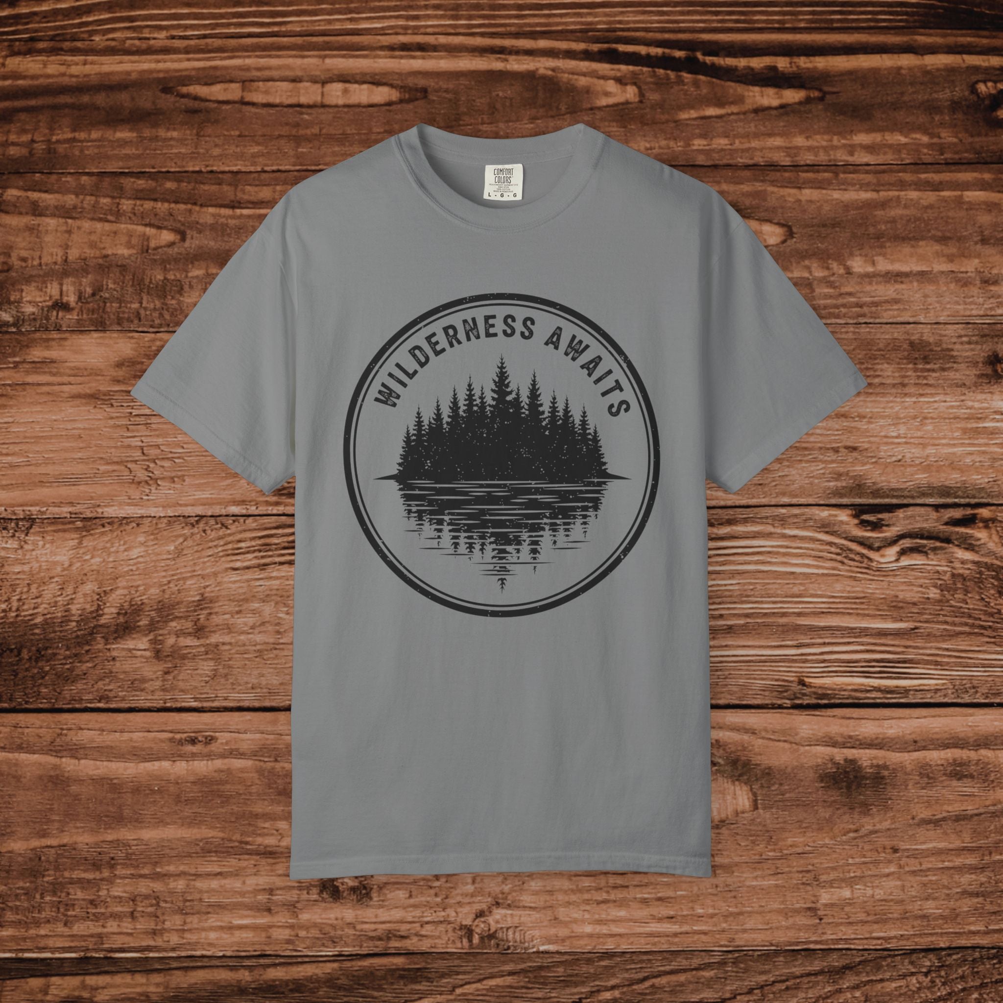 Wilderness Awaits T-Shirt | Nature Camping Outdoors