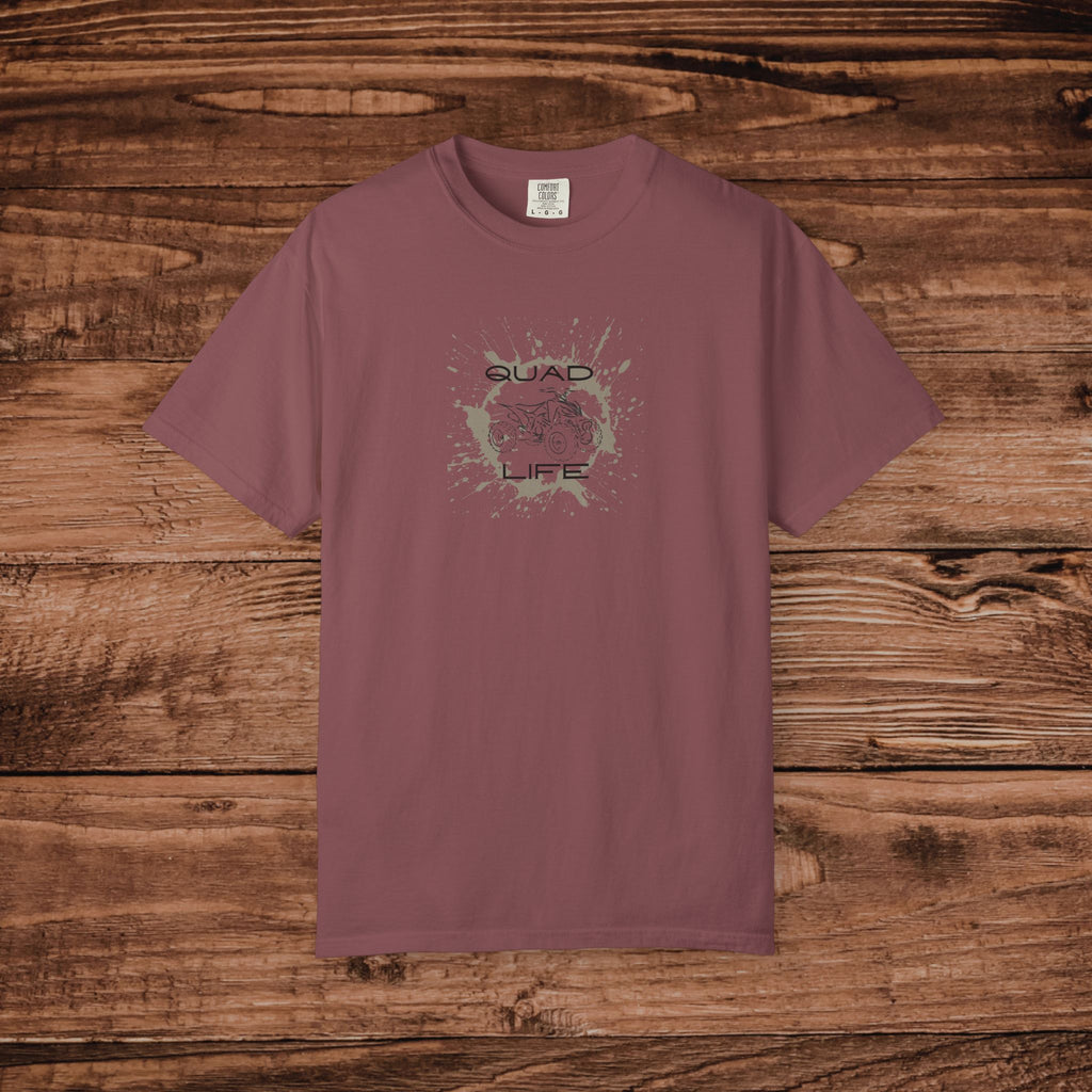 Quad Life T-Shirt, ATV Off-Roading Graphic Tee, Four Wheeler Tee, Gift for Mud Riding Enthusiast, Aesthetic Outdoor Adventure Apparel