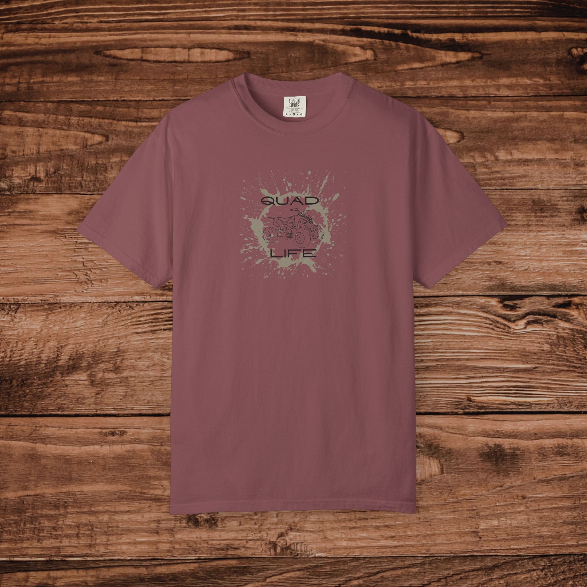 Quad Life T-Shirt, ATV Off-Roading Graphic Tee, Four Wheeler Tee, Gift for Mud Riding Enthusiast, Aesthetic Outdoor Adventure Apparel