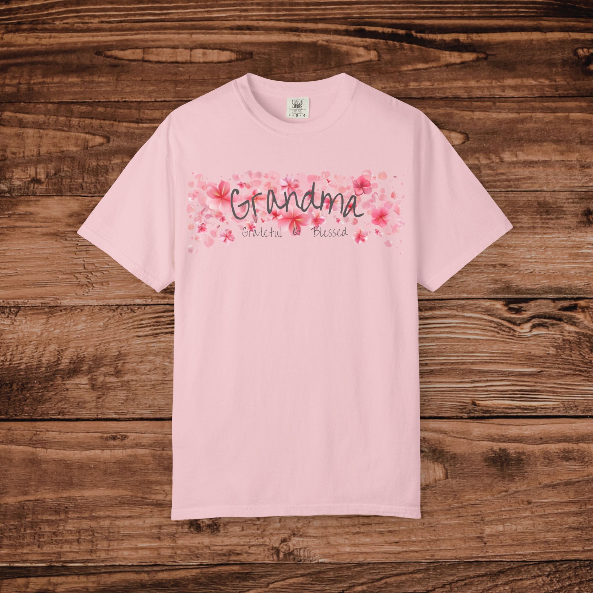 Grandma floral T-Shirt | pink cherry blossom