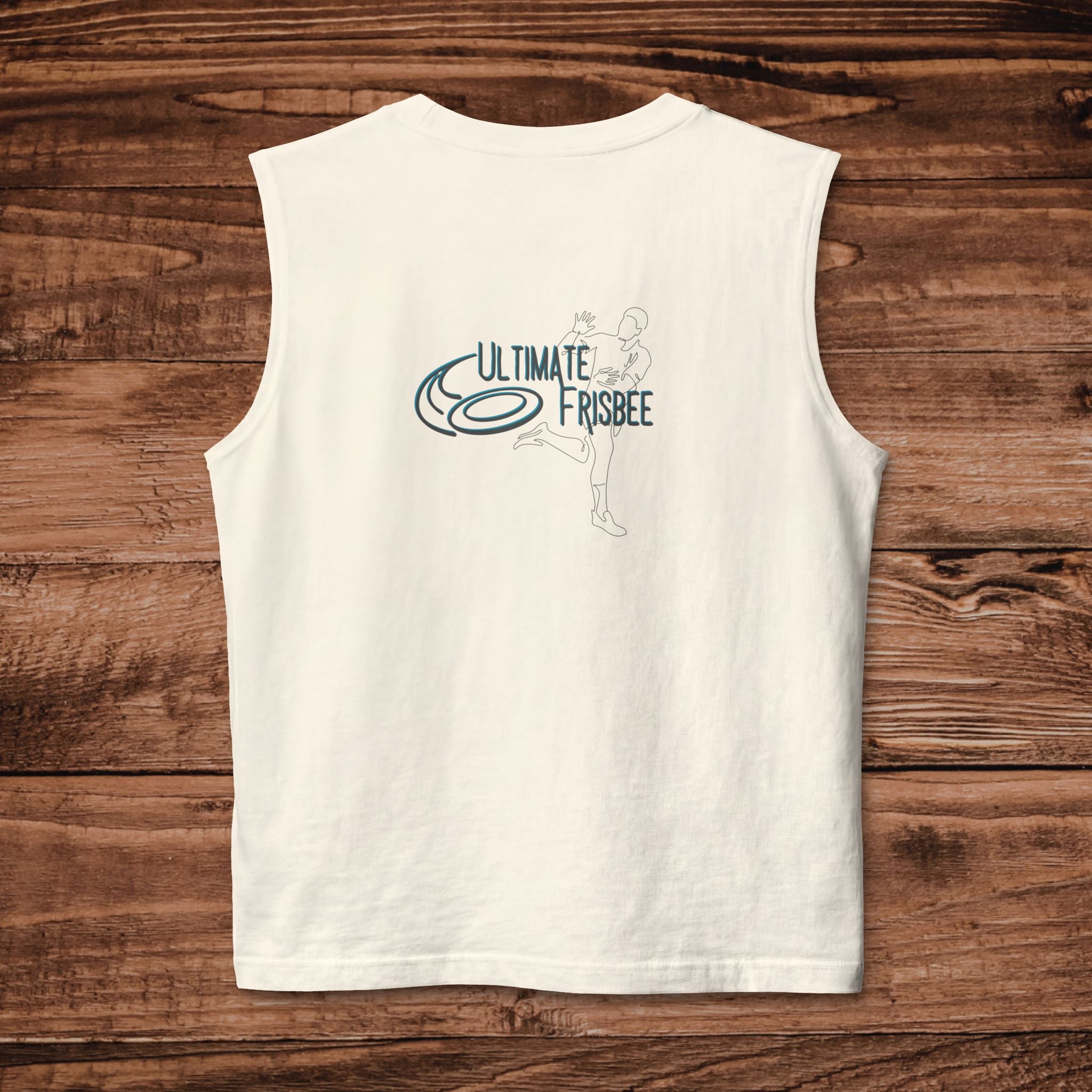 Ultimate Frisbee Tank Top, Mens Muscle Shirt, Disc Sports Apparel, Retro Ultimate Frisbee Gift, Aesthetic Summer Workout Tank, Jersey Cutoff