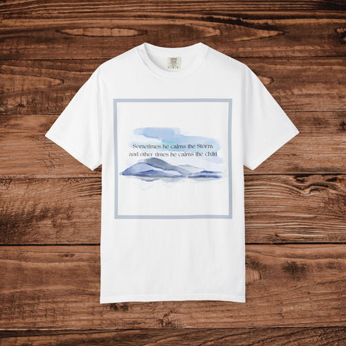 Calm the Storm watercolor T-Shirt | Inspirational quote tee