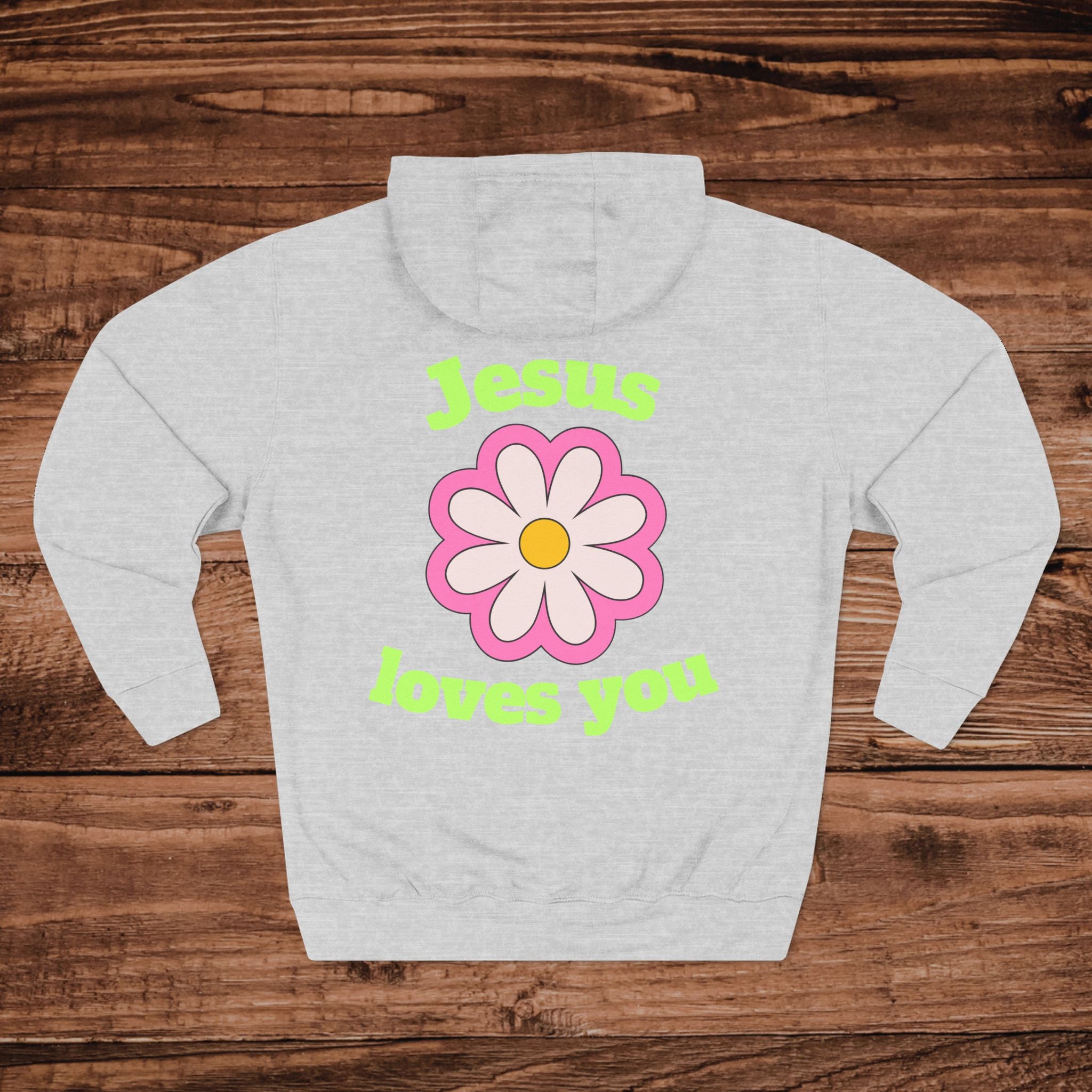 Jesus Loves You flower Hoodie | Christian faith floral hoodie