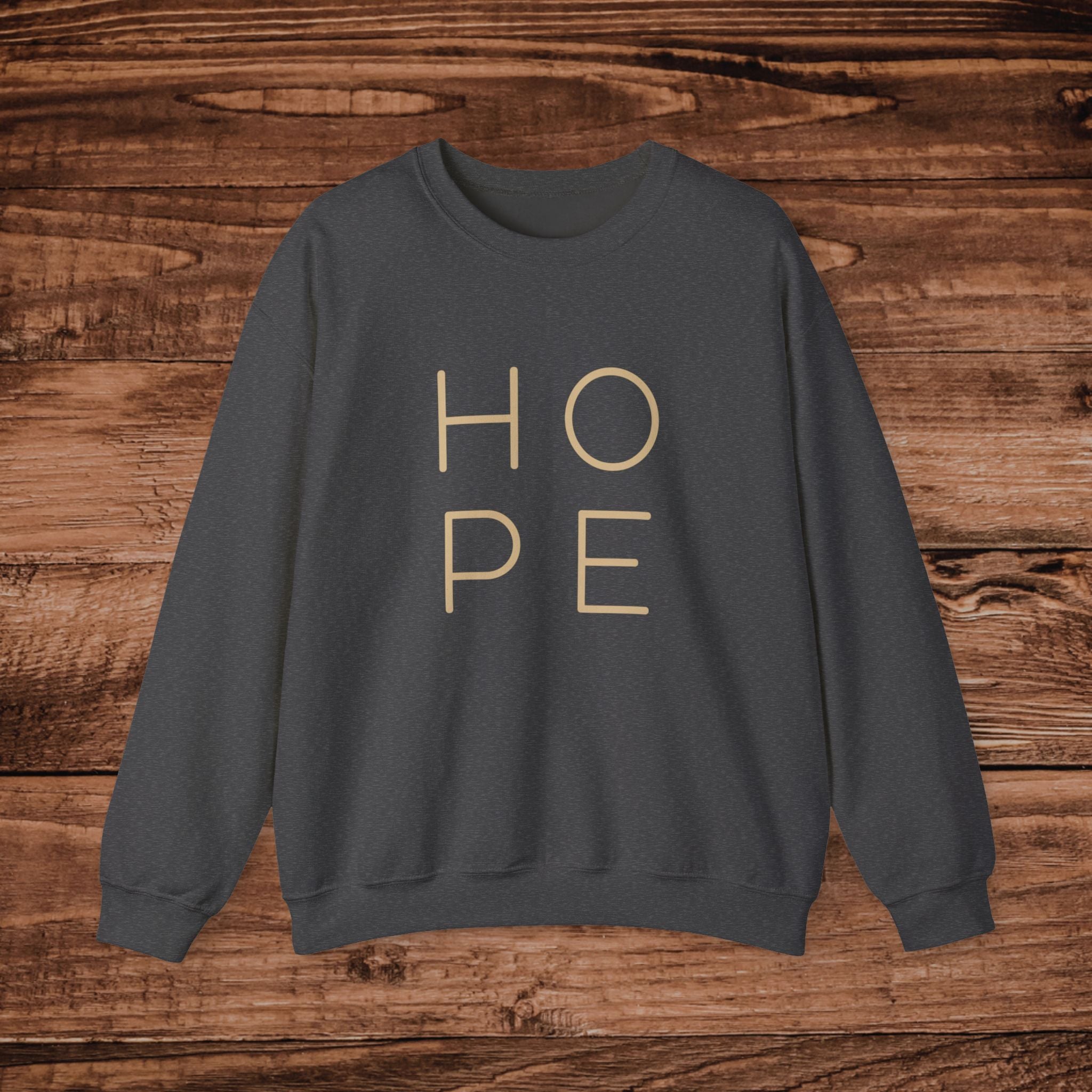 HOPE minimalist typography Sweatshirt | Inspirational text crewneck