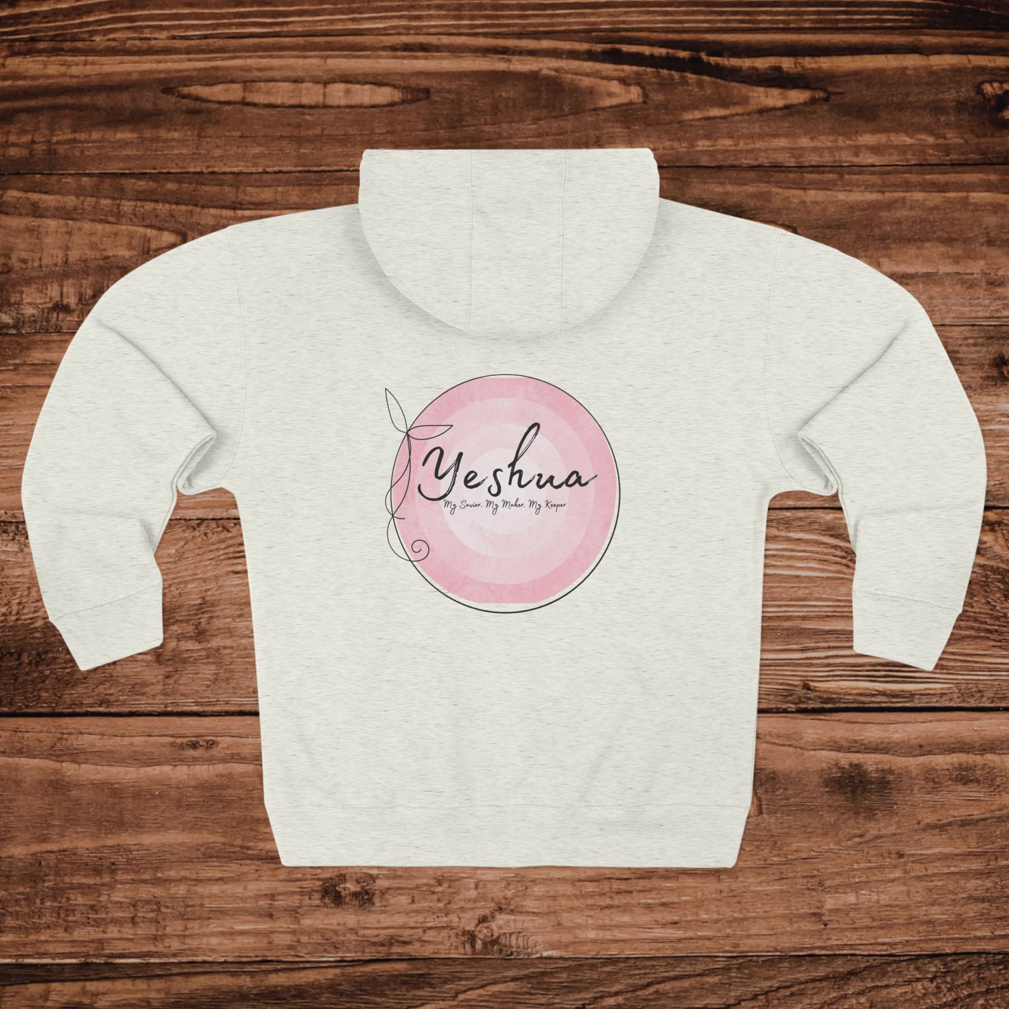 Yeshua Watercolor Circle Zip Hoodie