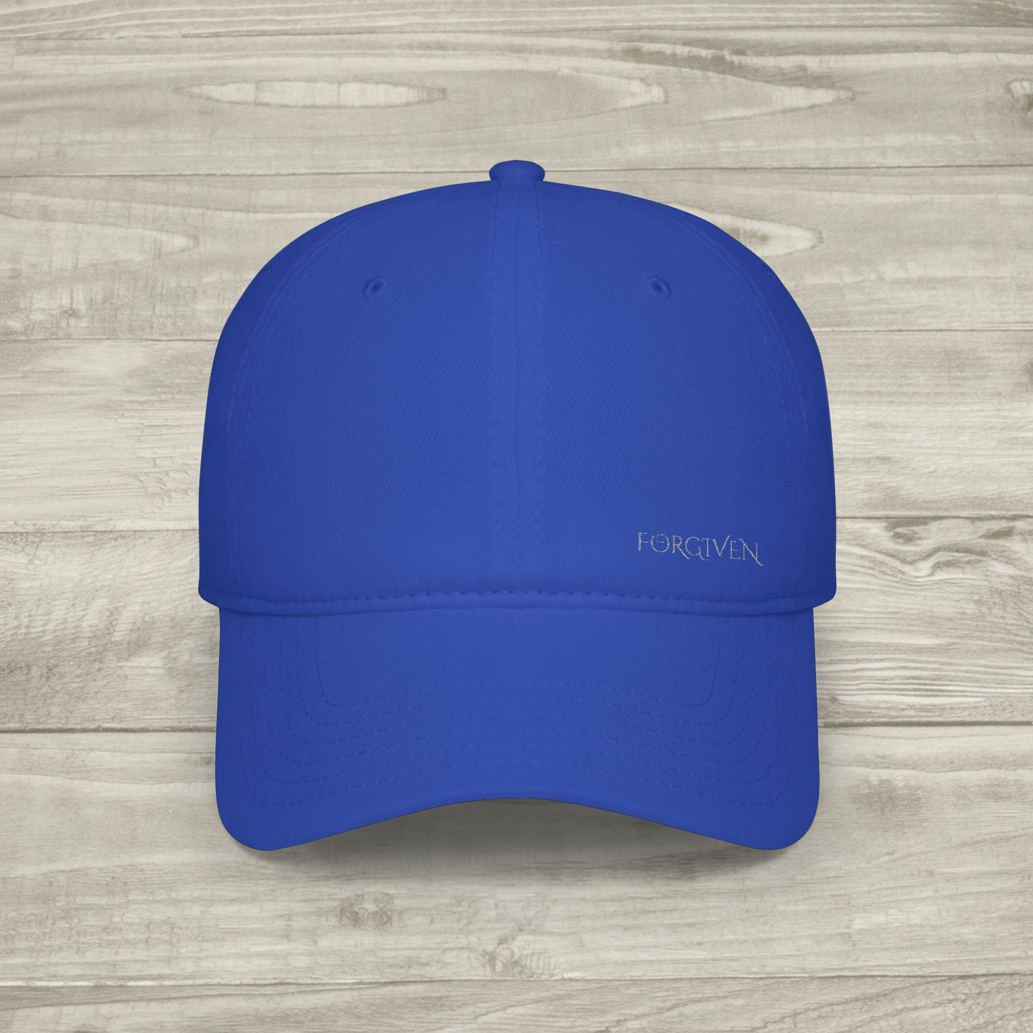 Embroidered Forgiven Hat, Christian Aesthetic Baseball Cap, Minimalist Faith Hat, Religious Streetwear Headwear, Embroidered Cross Cap