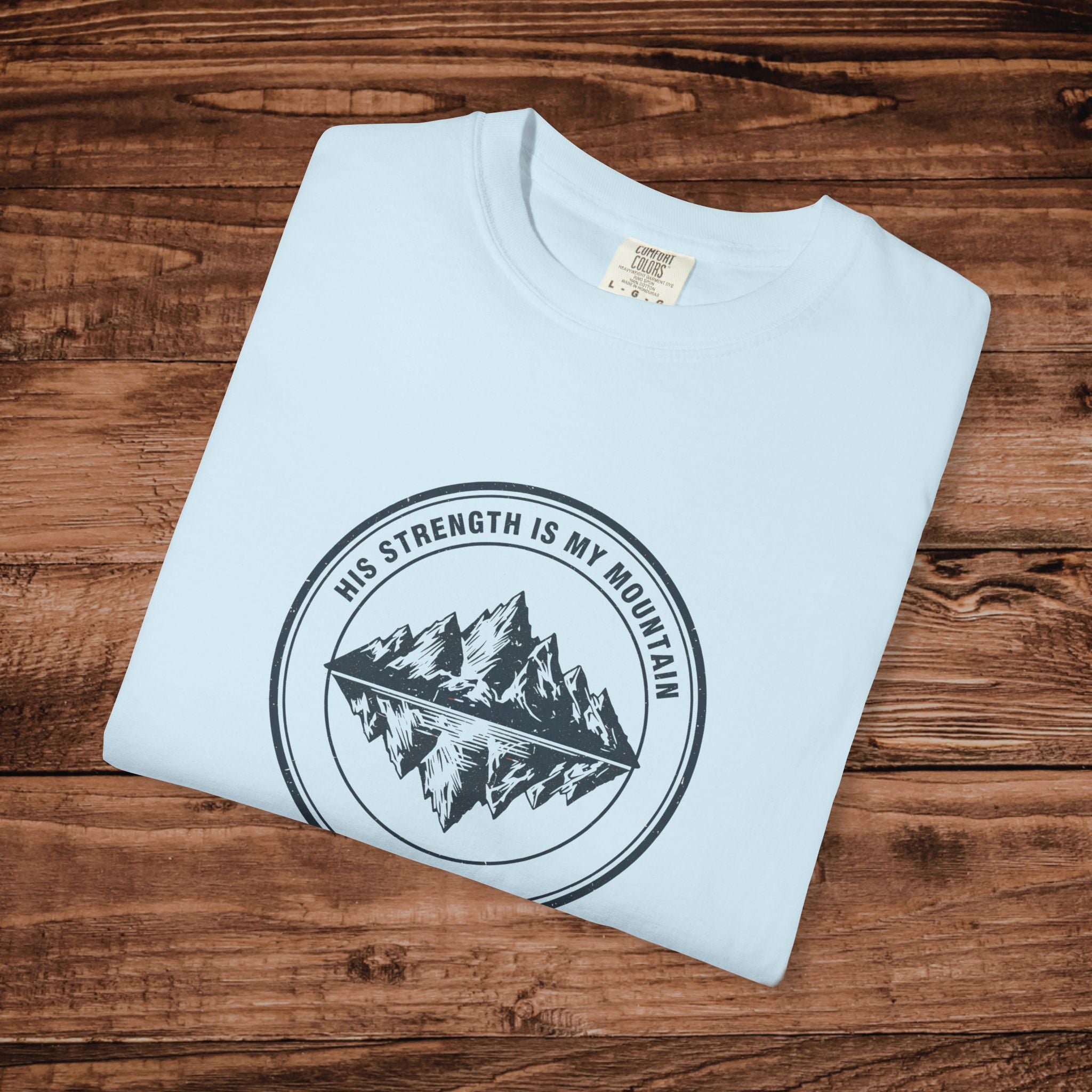 Mountain Reflection emblem T-Shirt Wilderness outdoor nature tee