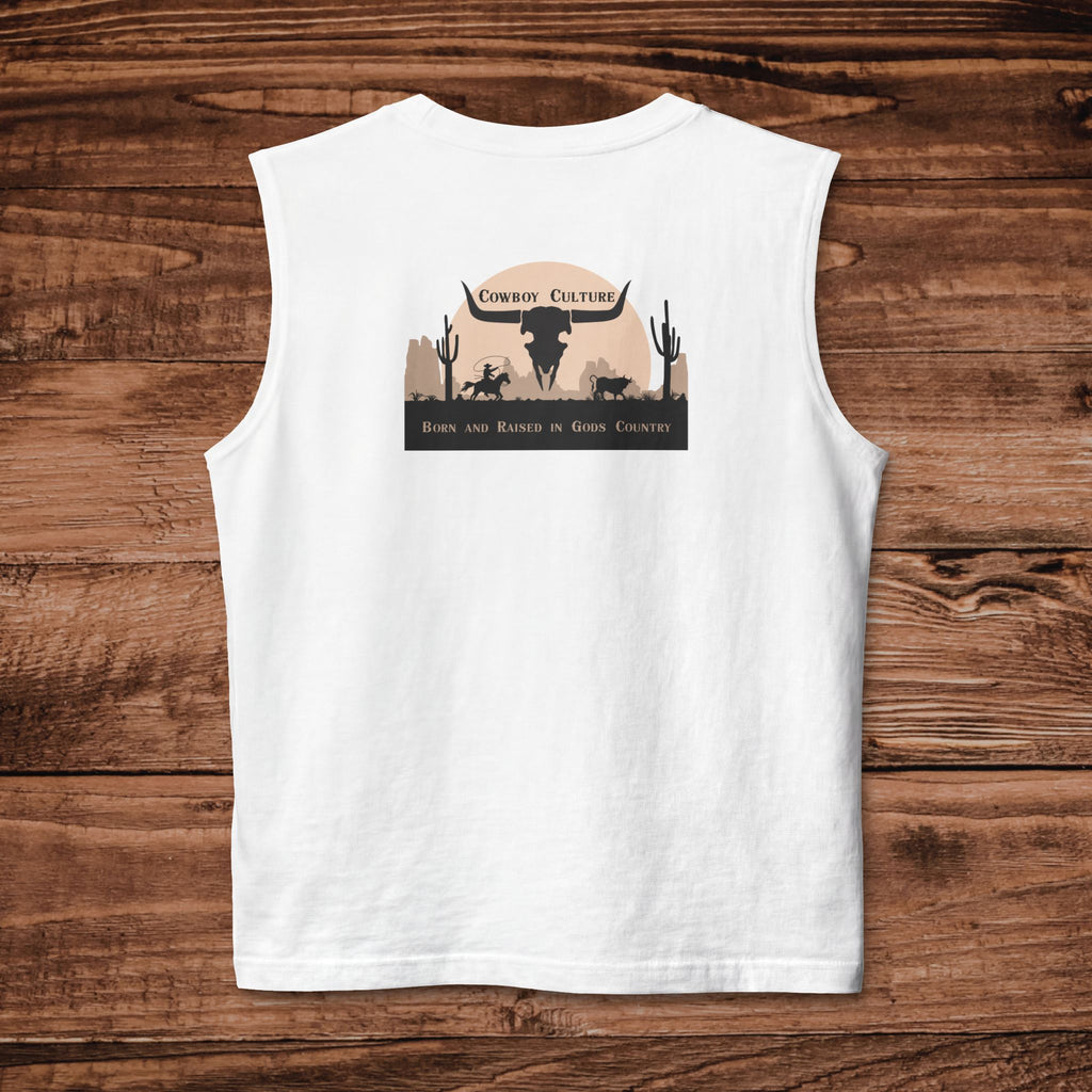 Cowboy Culture Gods Country Tank top Dual Graphic