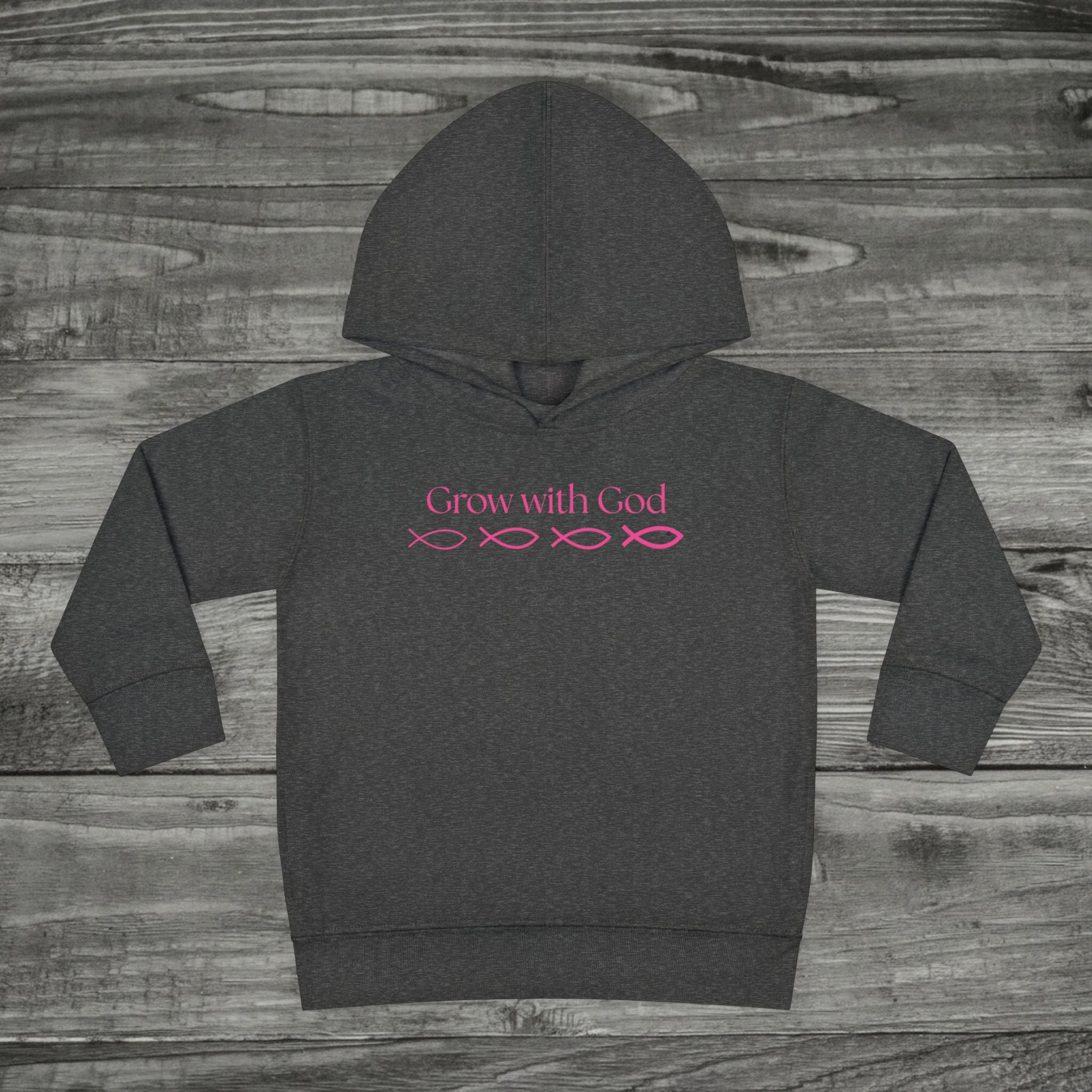 Toddler Grow With God Hoodie, Christian toddler pullover, Faith kids Sweatshirt, Sunday School, Cute Jesus Hoodie for Boys and Girls