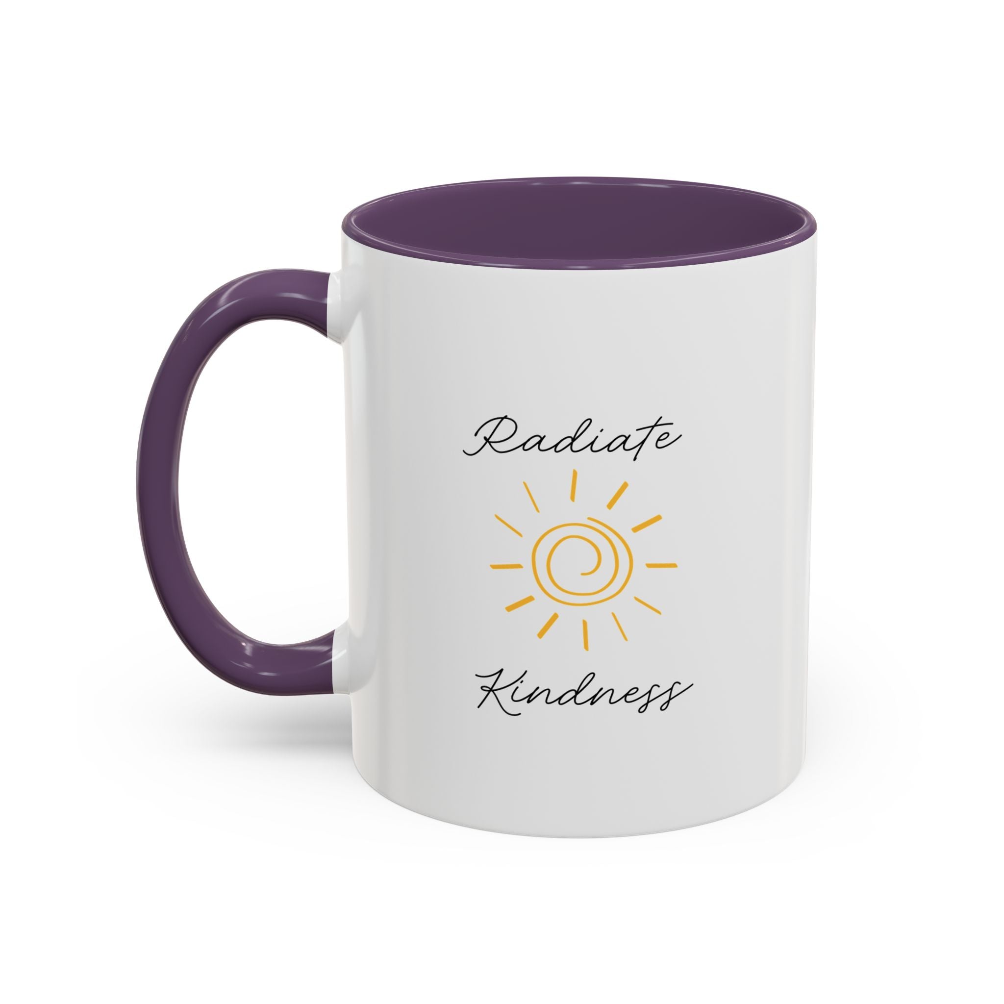Radiate Happiness Sun Accent Coffee Mug