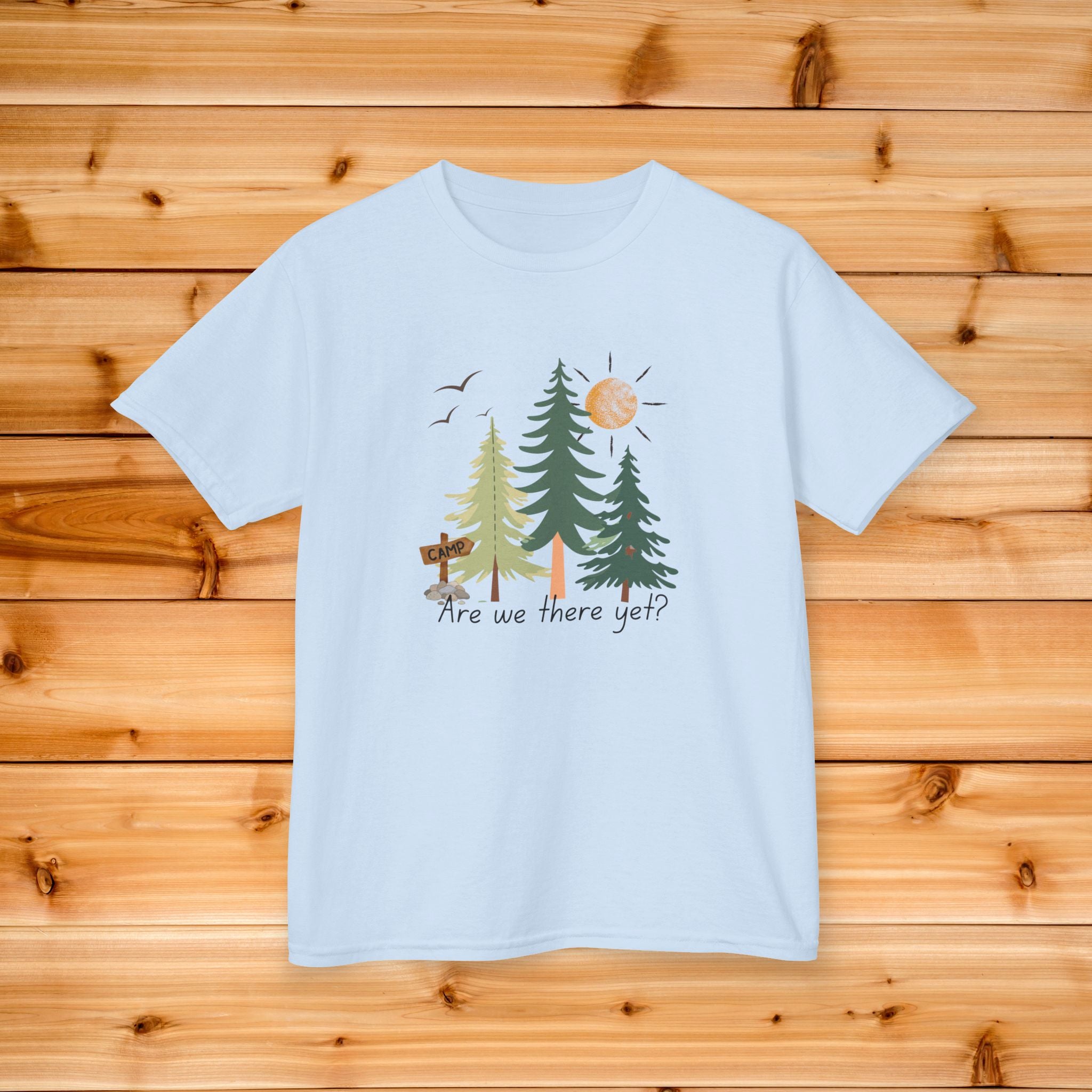 Kids Are We There Yet Summer Tee | Camping Kids Graphic Tshirt, Nature Kids Tee, Kids Vacation Tee, Kids Cabin Tshirt, Summer Camp Tee