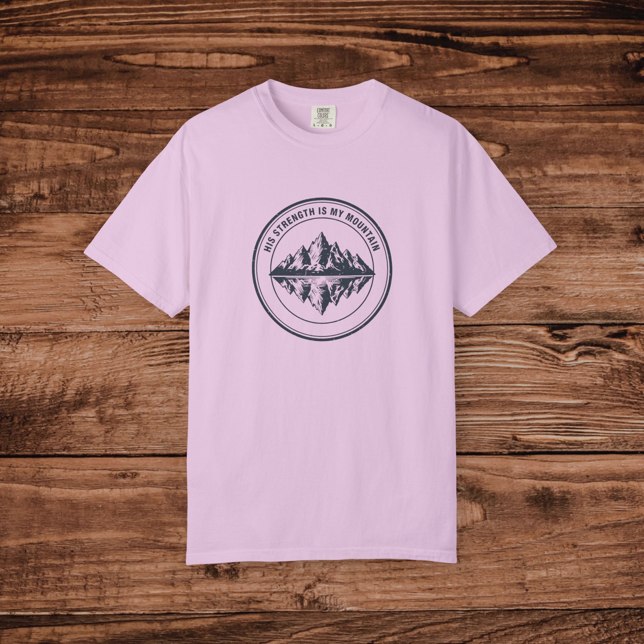 Mountain Reflection emblem T-Shirt Wilderness outdoor nature tee