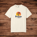 Prayer Palm Sunset T-shirt | Tropical Faith Graphic