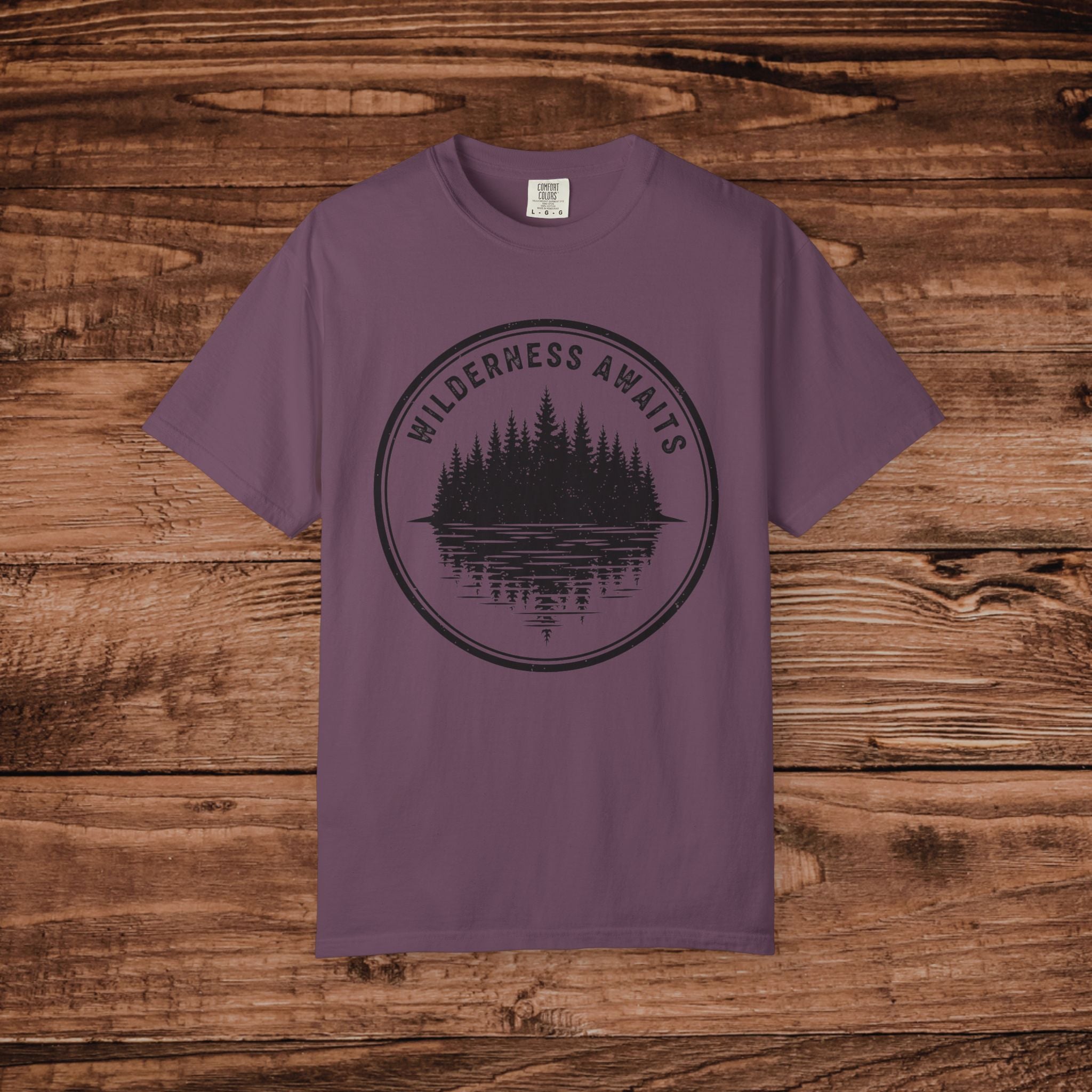 Wilderness Awaits T-Shirt | Nature Camping Outdoors