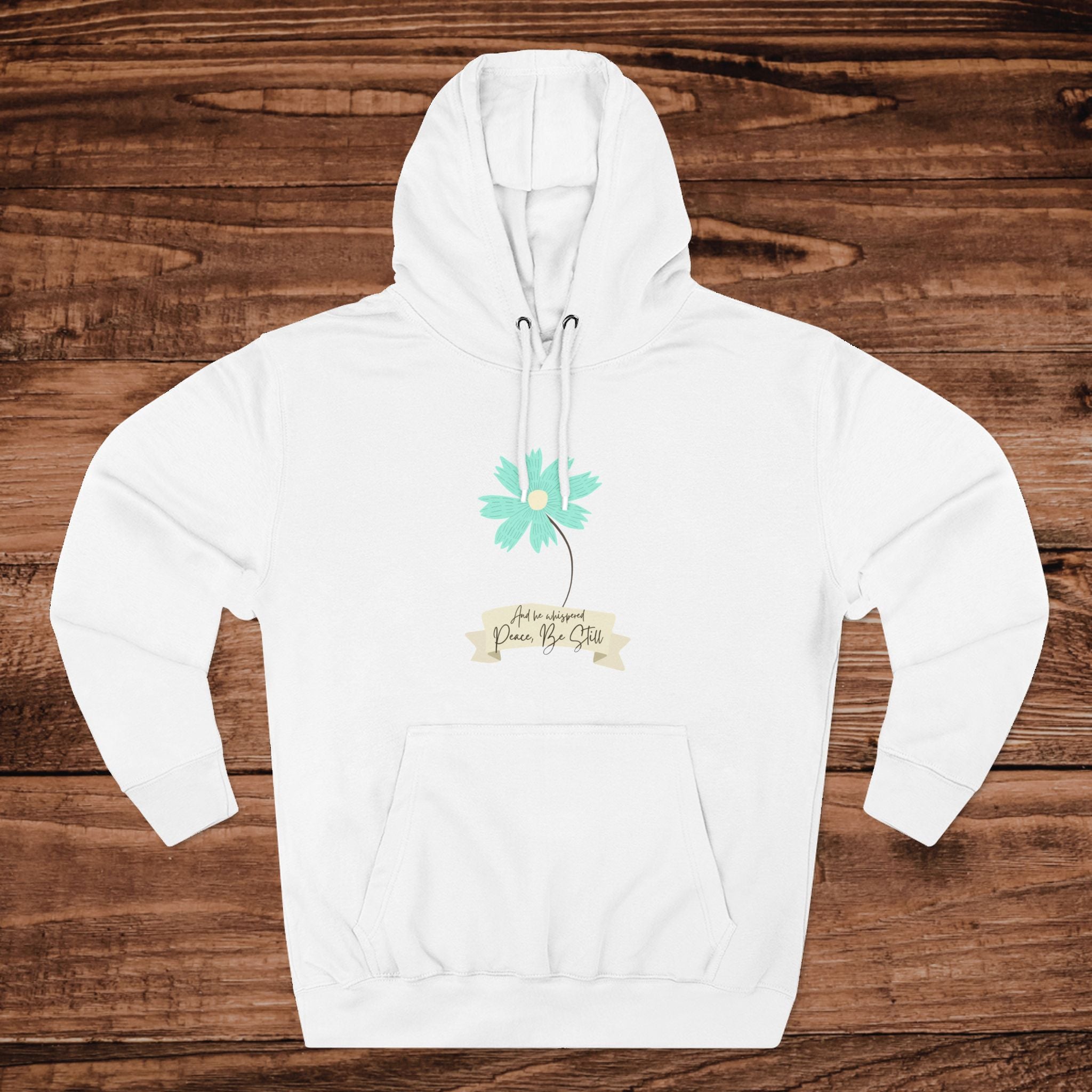 Flower Be Still Hoodie | minimal floral hoodie