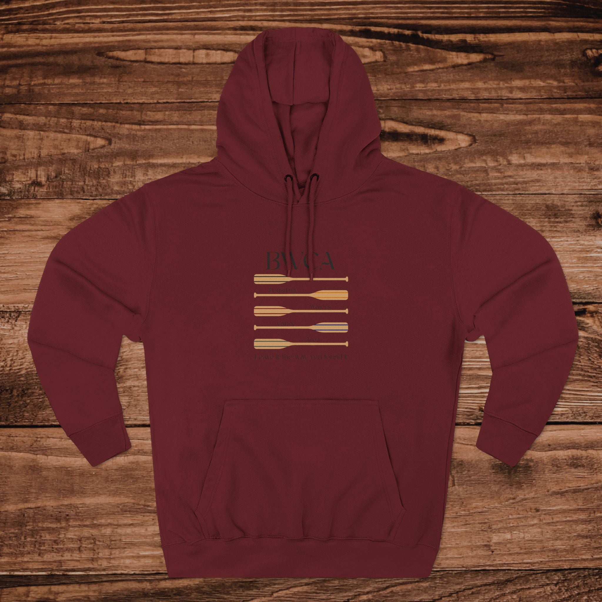BWCA Boundary Waters Canoe Area Hoodie | Three-Panel Fleece