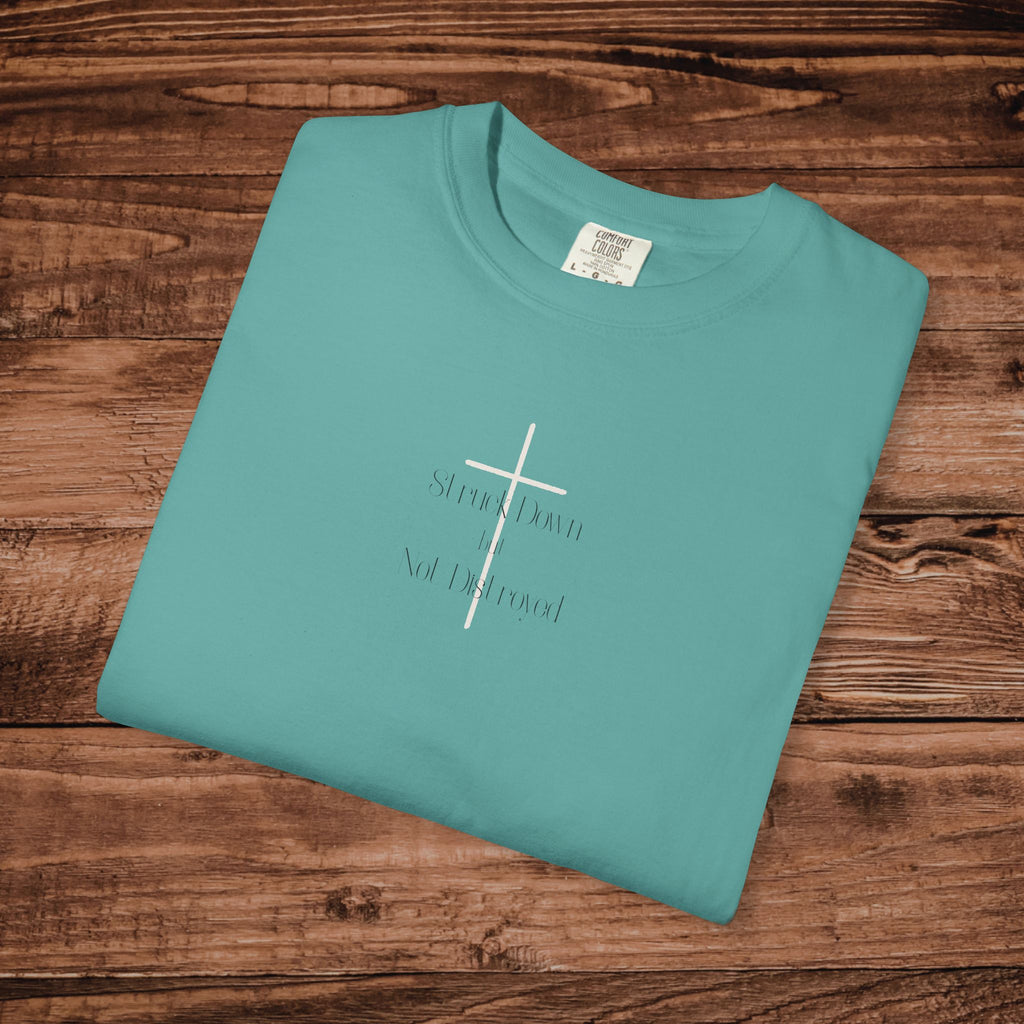 Adult T-shirt | Struck down but not destroyed Cross