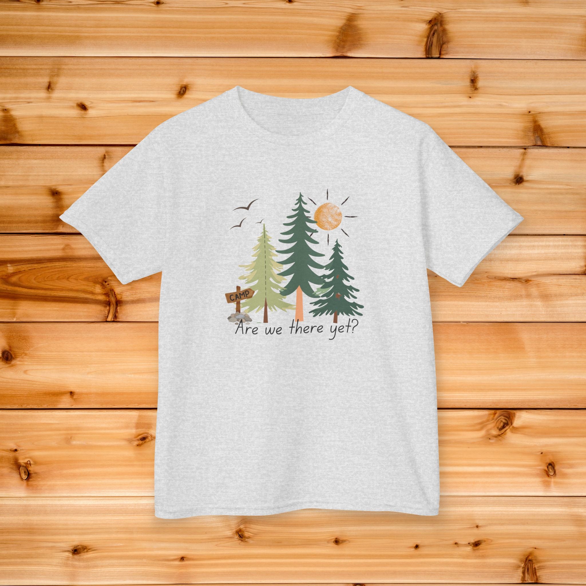 Kids Are We There Yet Summer Tee | Camping Kids Graphic Tshirt, Nature Kids Tee, Kids Vacation Tee, Kids Cabin Tshirt, Summer Camp Tee