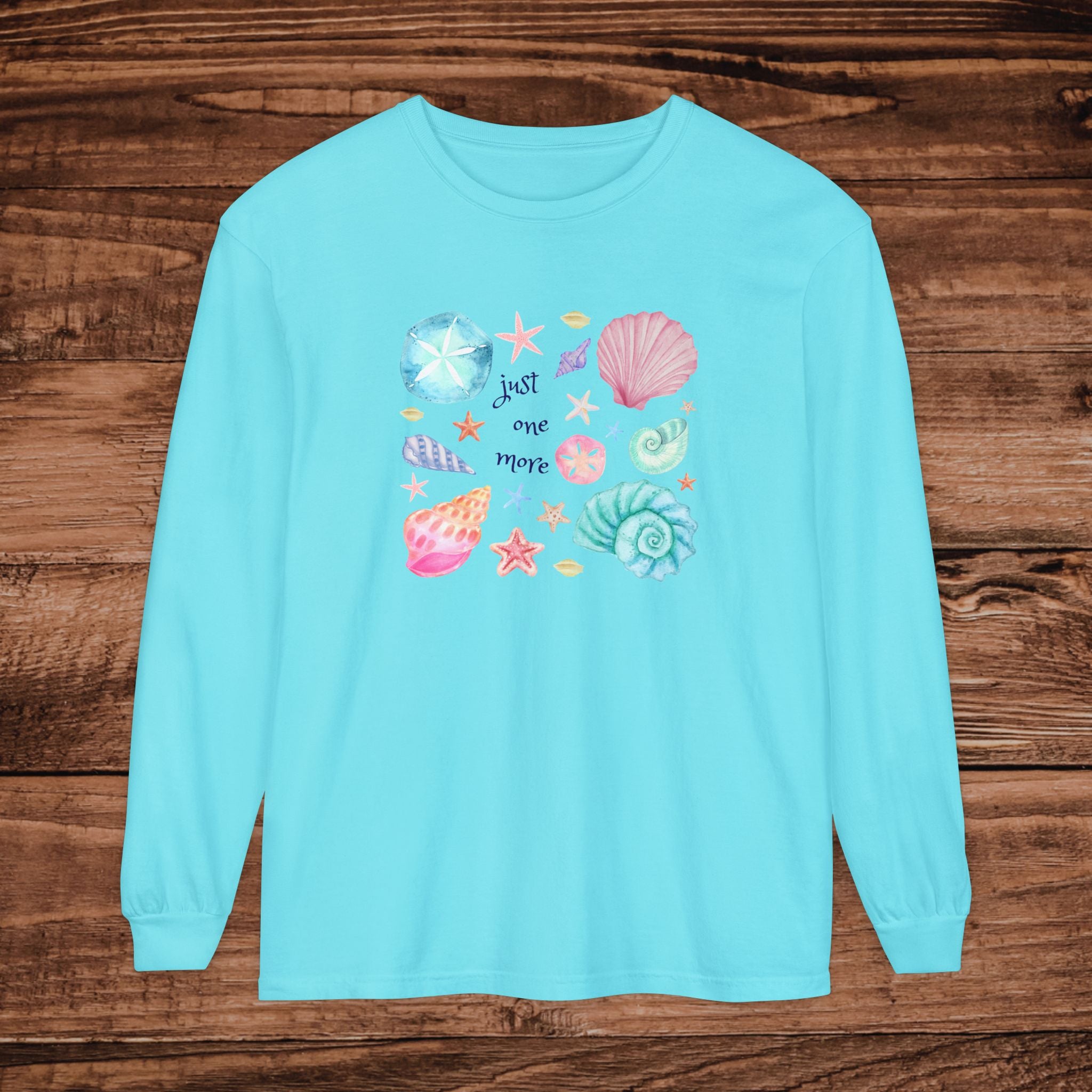Seashell Lover Long Sleeve T-Shirt Pastel Shell motif