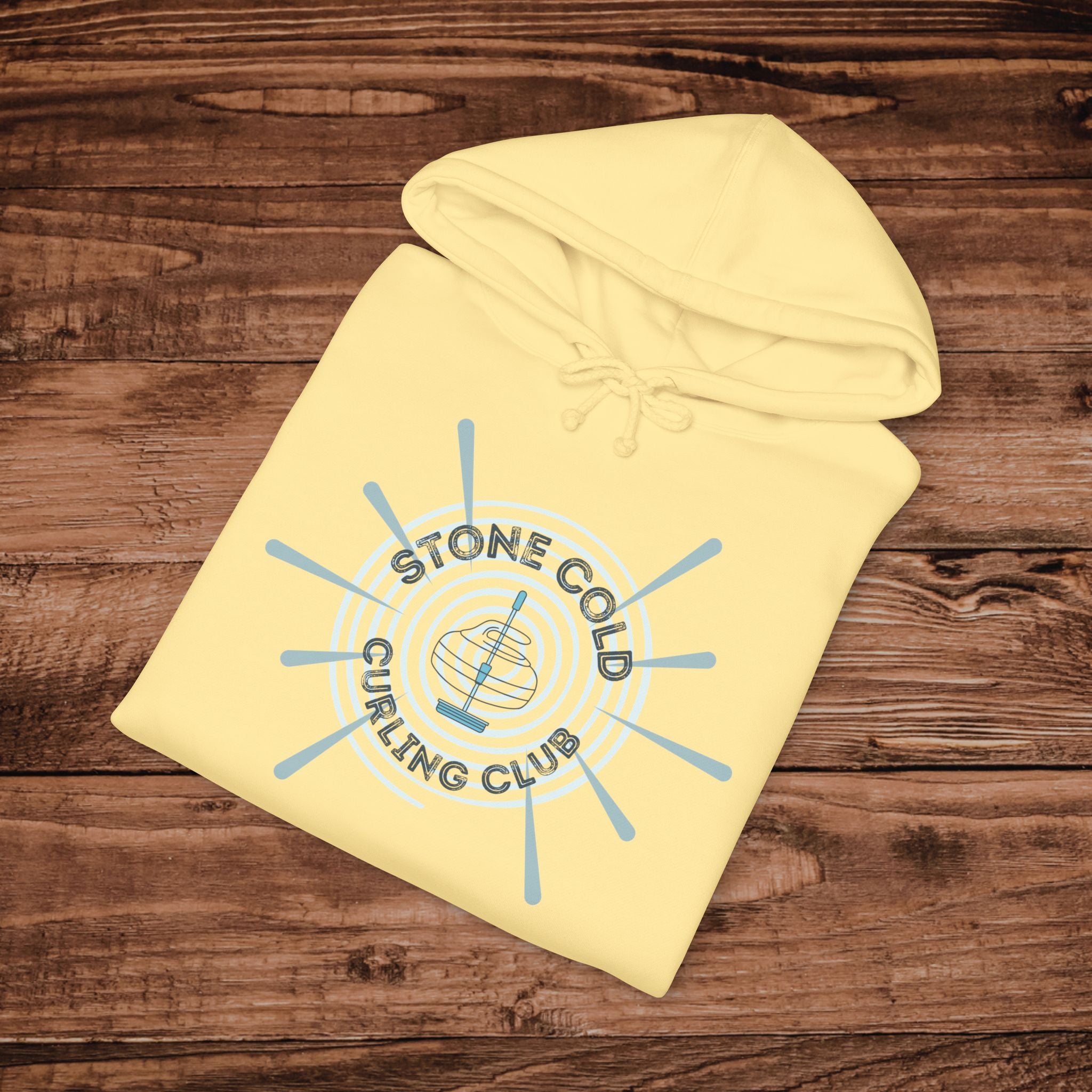 Stone Cold Curling Club Hoodie, Curling Stone Sweatshirt, Minimalist Curling Sweatshirt, Curler Hoodie, Aesthetic Curling Pullover