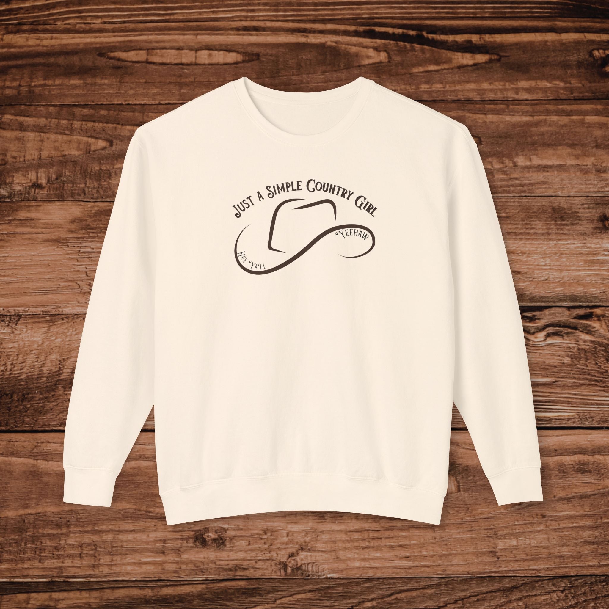 Country Girl Sweatshirt, Western Cowboy  Pullover, Comfort Colors 1566 Sweater, Minimalist Country Aesthetic Gift