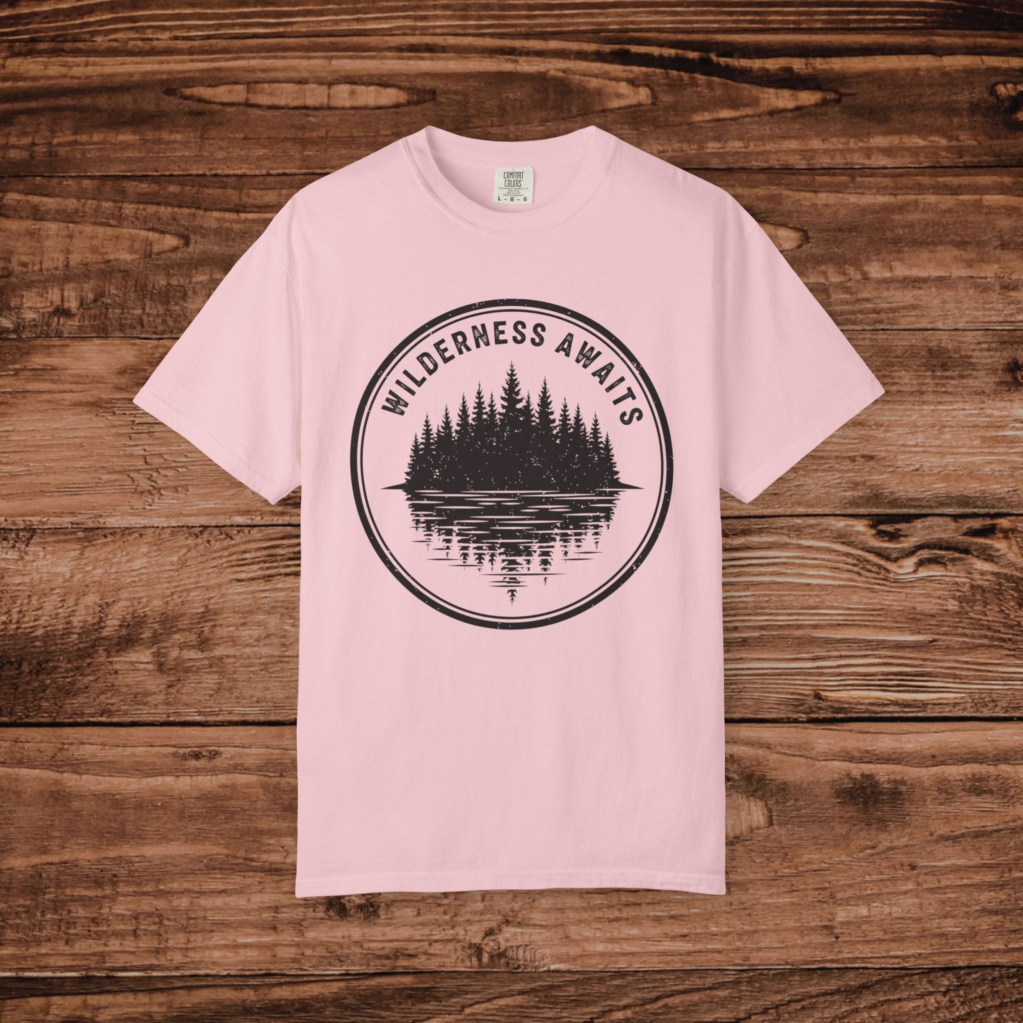 Wilderness Awaits T-Shirt | Nature Camping Outdoors