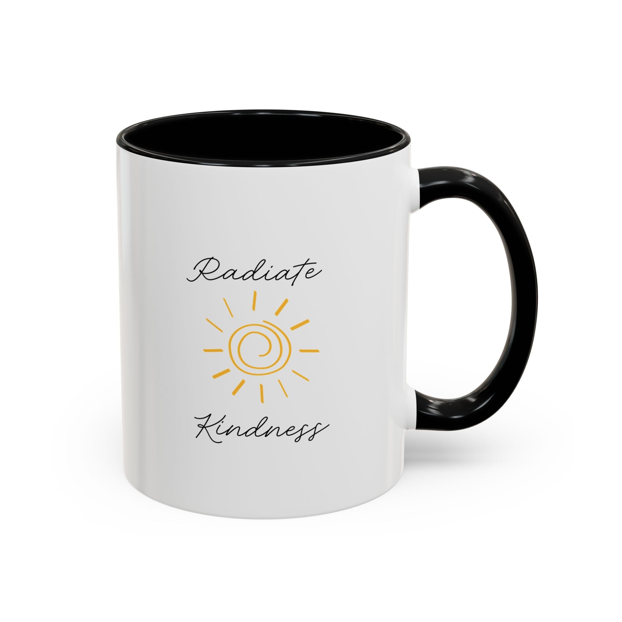 Radiate Happiness Sun Accent Coffee Mug